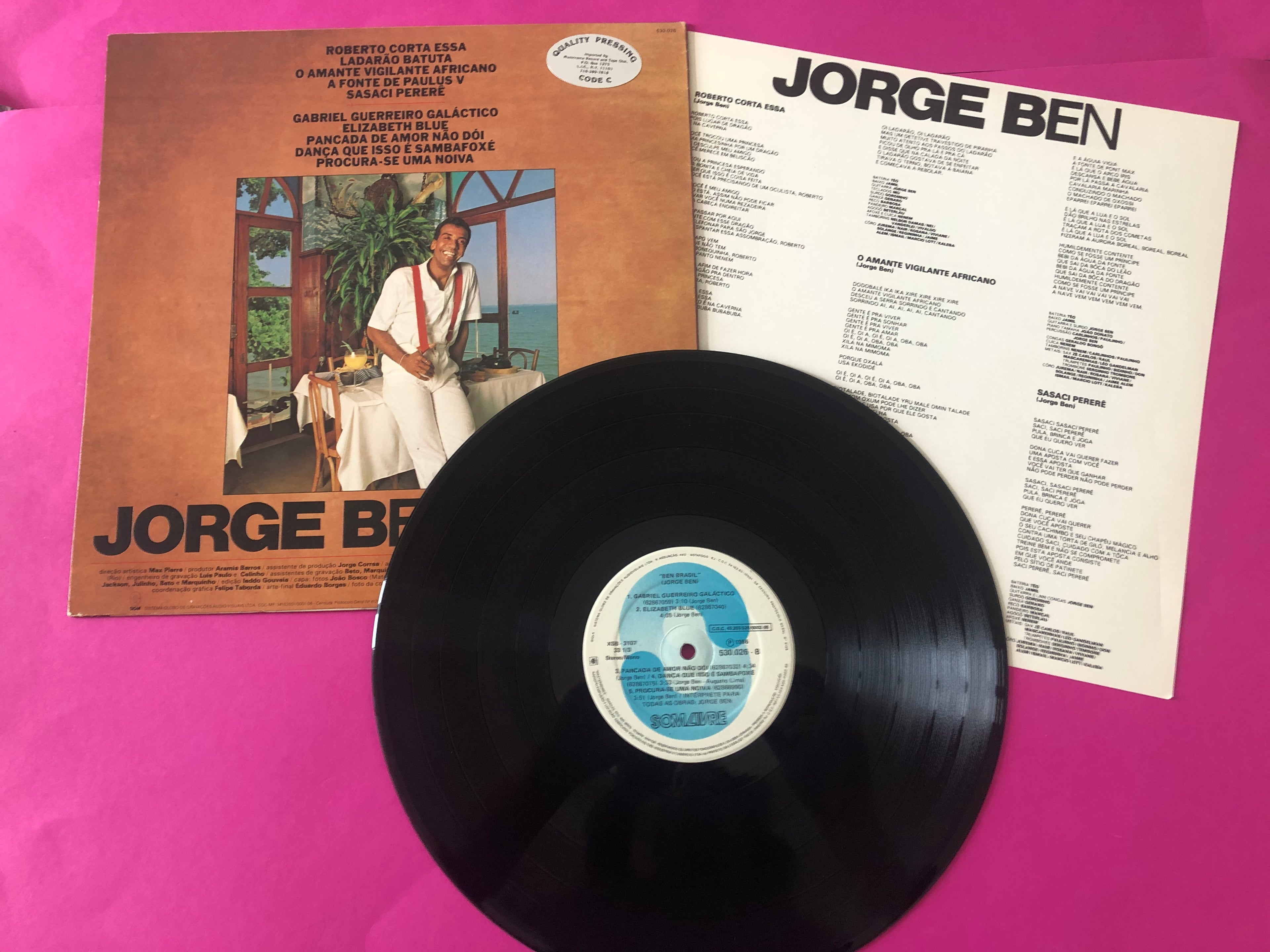 Jorge Ben : Ben Brasil (LP, Album)