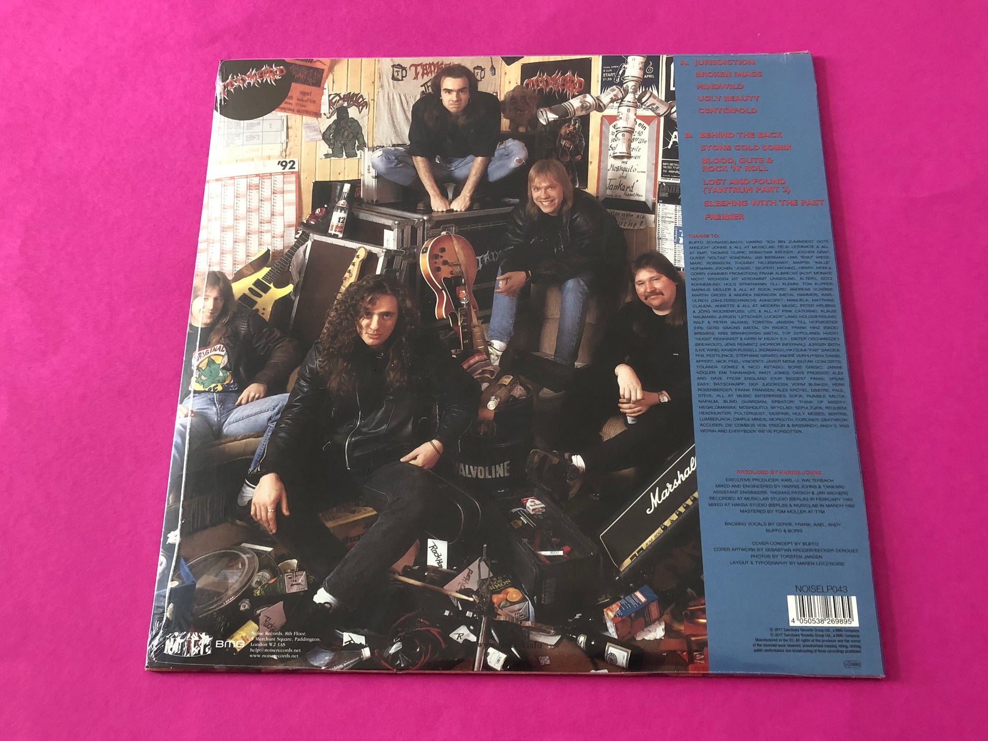 Tankard : Stone Cold Sober (LP, Album, Ltd, RE, RM, Blu)