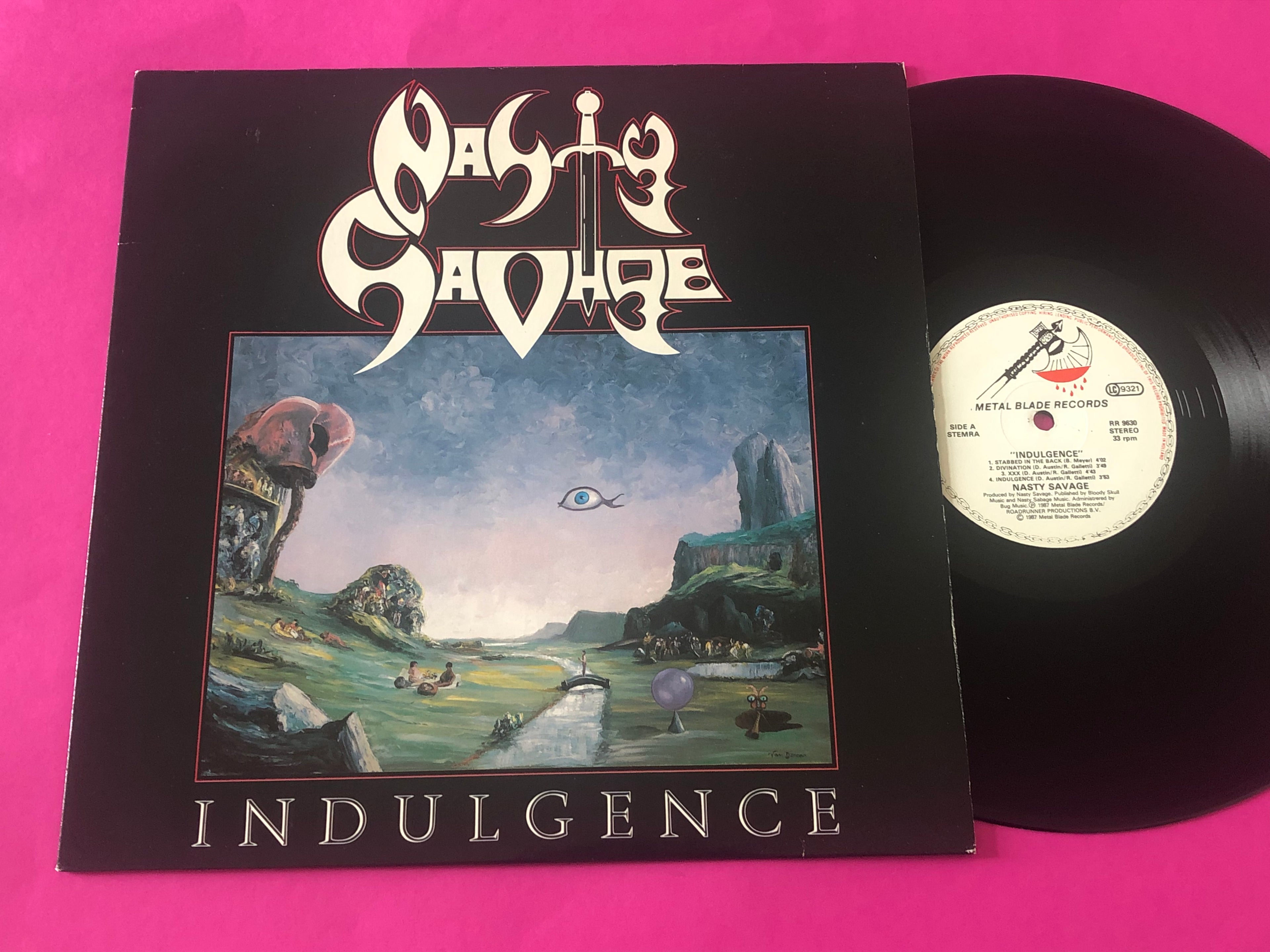 Nasty Savage : Indulgence (LP, Album, Met)