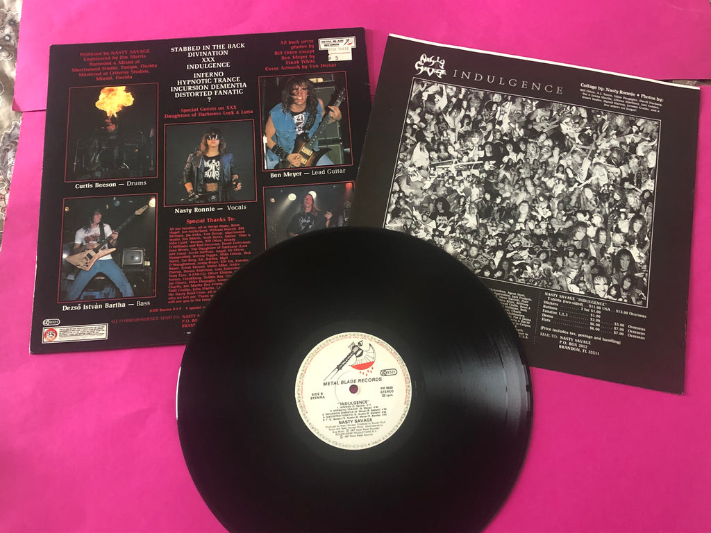 Nasty Savage : Indulgence (LP, Album, Met)