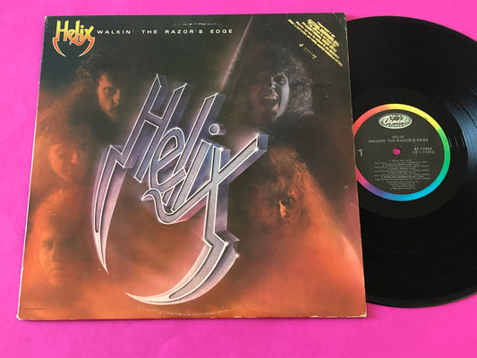 Helix (3) : Walkin' The Razor's Edge (LP, Album)