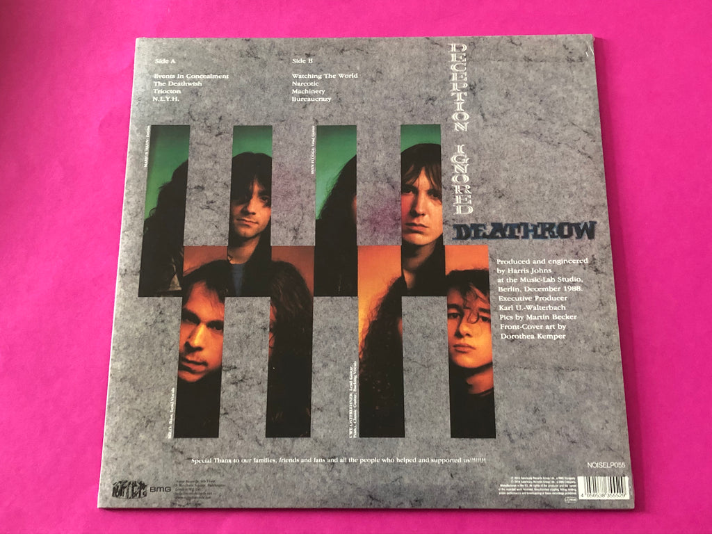 Deathrow : Deception Ignored (LP, Album, Ltd, RE, RM, Sil)