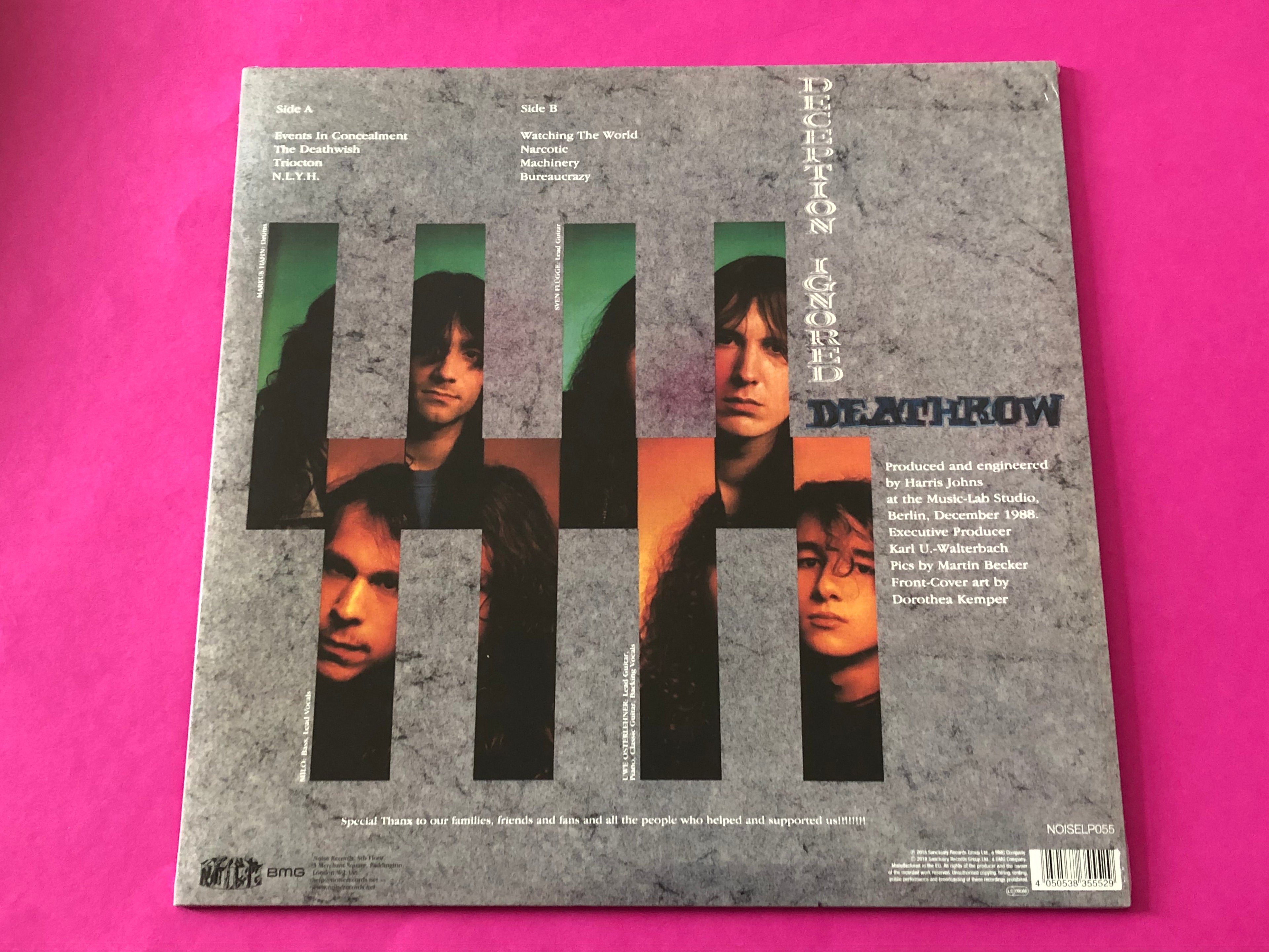 Deathrow : Deception Ignored (LP, Album, Ltd, RE, RM, Sil)