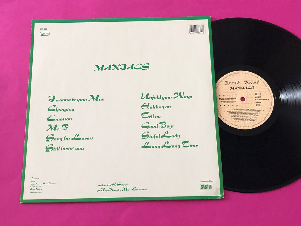 Break Point (2) : Maniacs (LP, Album)