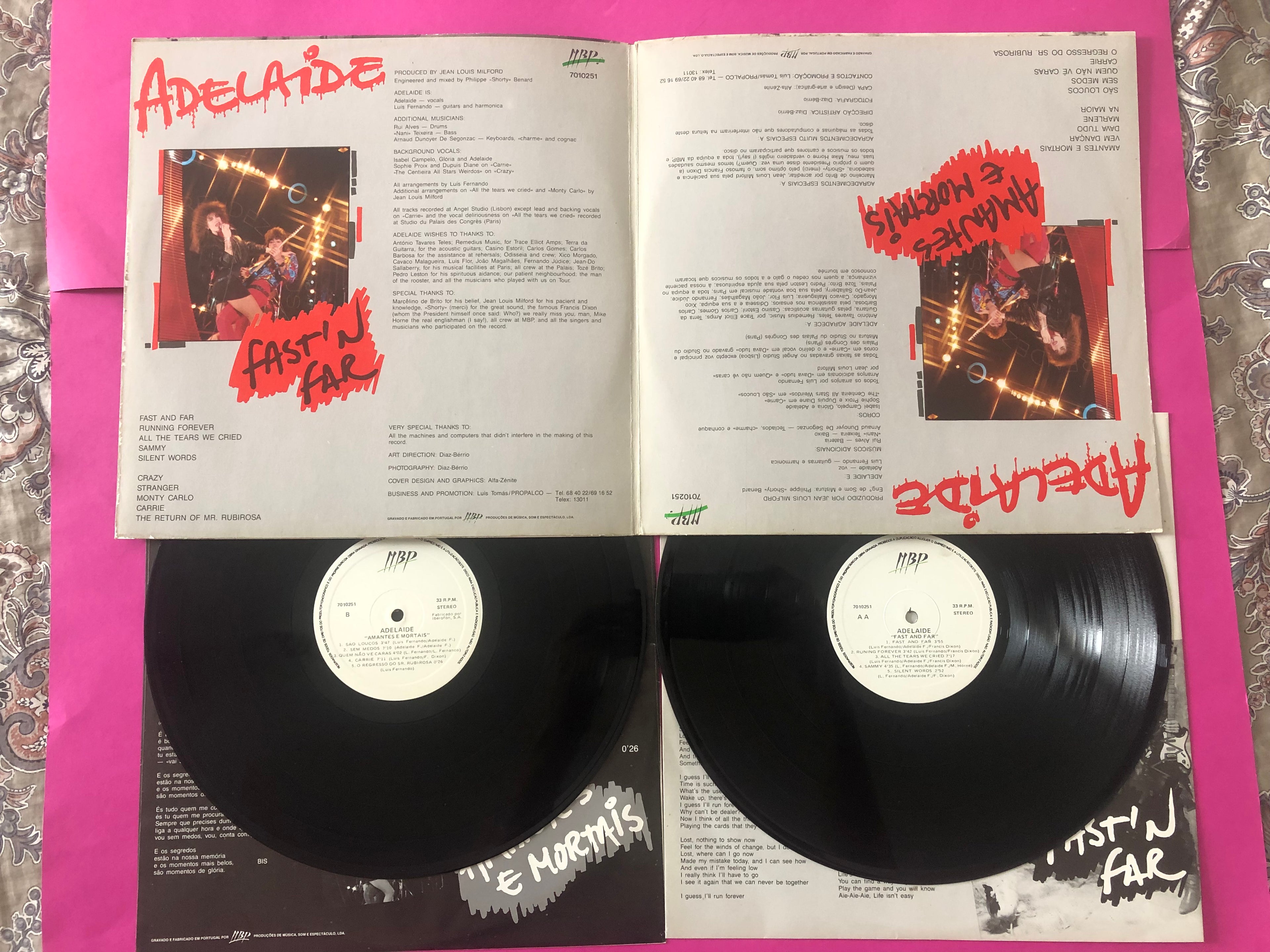 Adelaide Ferreira : Amantes E Mortais / Fast'N Far  (2xLP, Album)