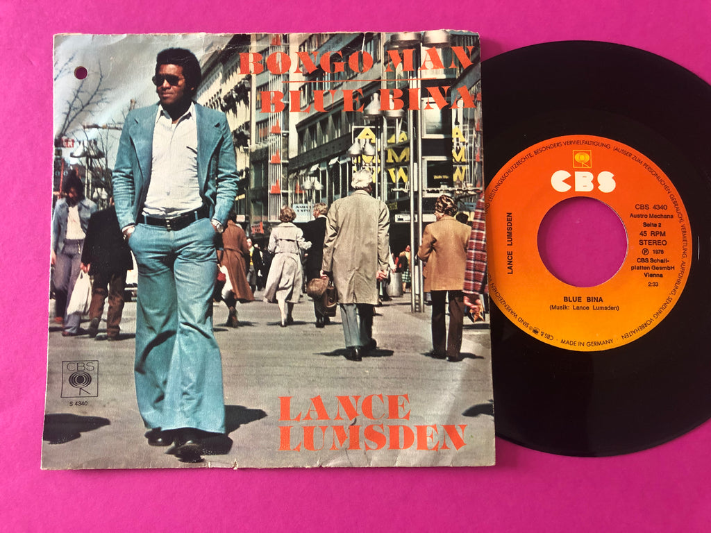 Lance Lumsden : Bongo Man / Blue Bina (7",Single,45 RPM)