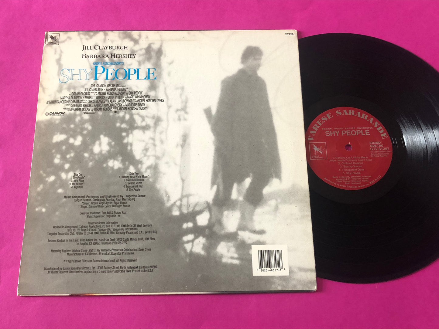 Tangerine Dream : Shy People (Original Motion Picture Soundtrack) (LP,Album)