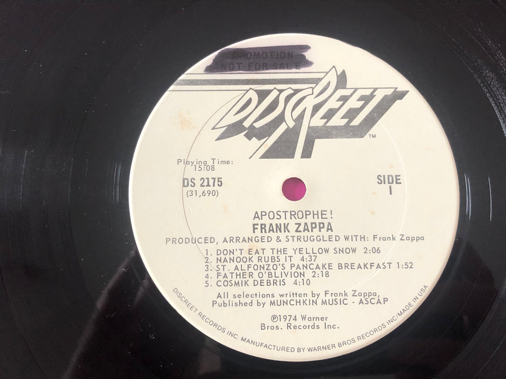 Frank Zappa : Apostrophe (') (LP,Album,Promo)