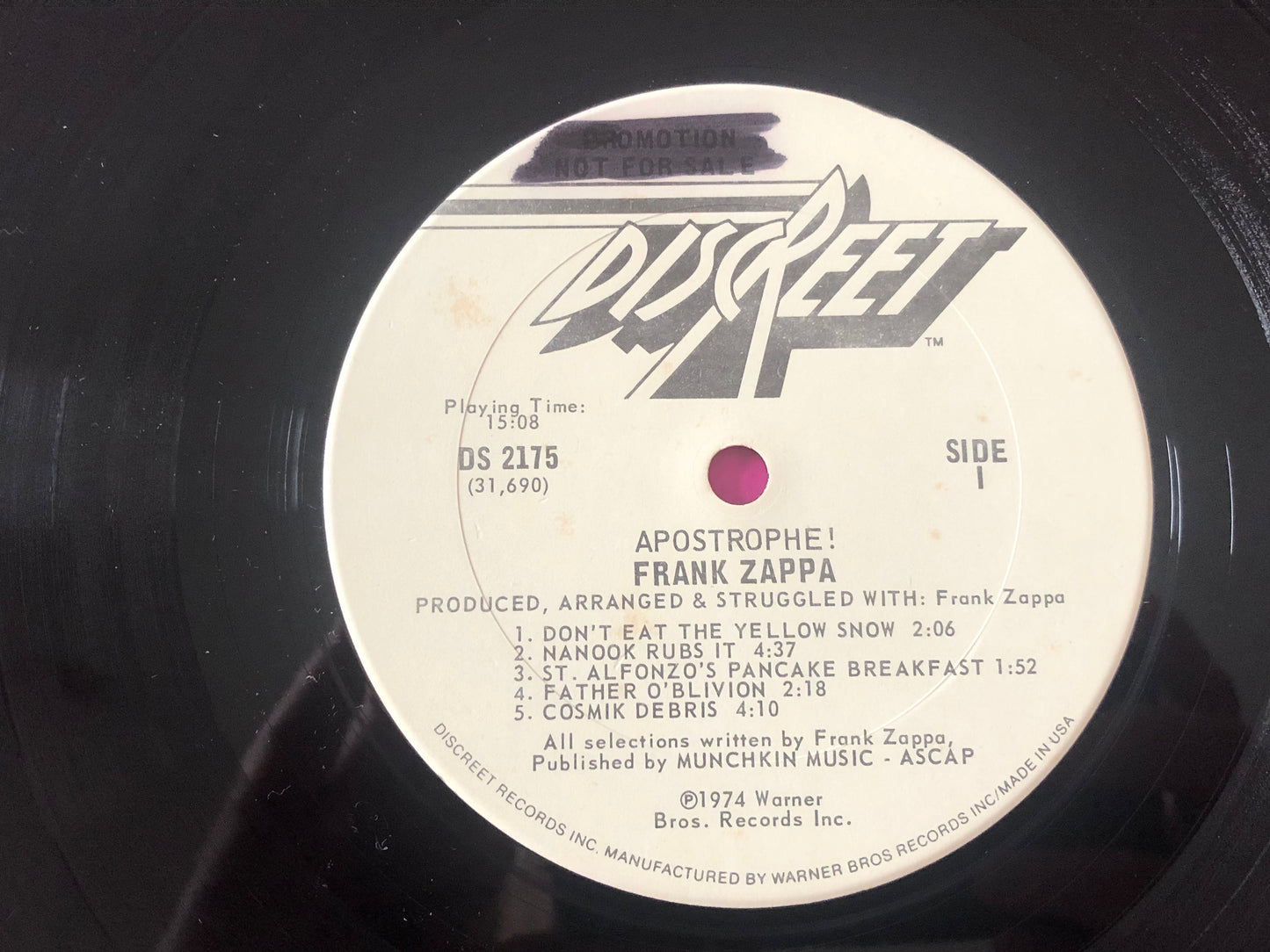 Frank Zappa : Apostrophe (') (LP,Album,Promo)
