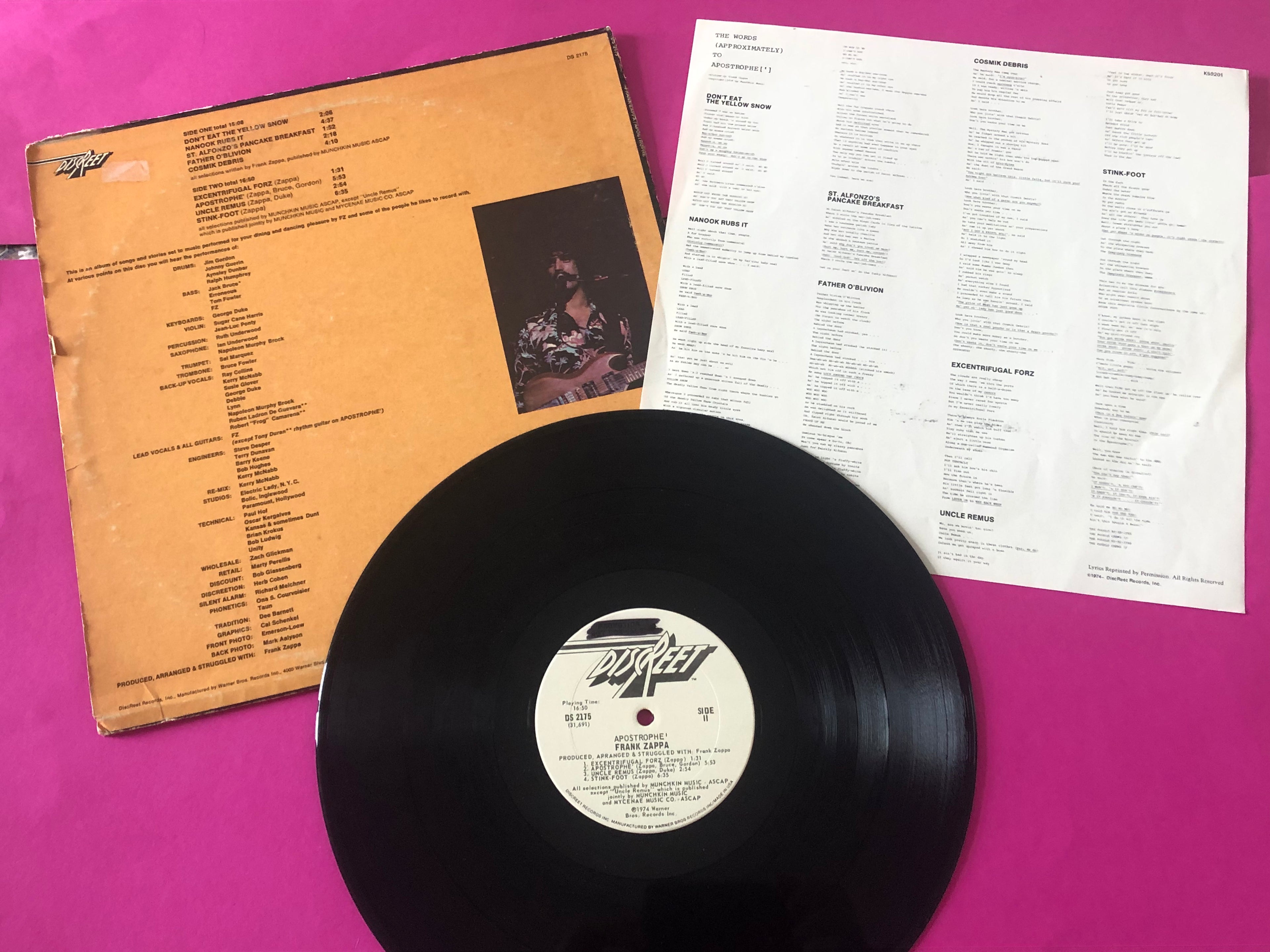 Frank Zappa : Apostrophe (') (LP,Album,Promo)