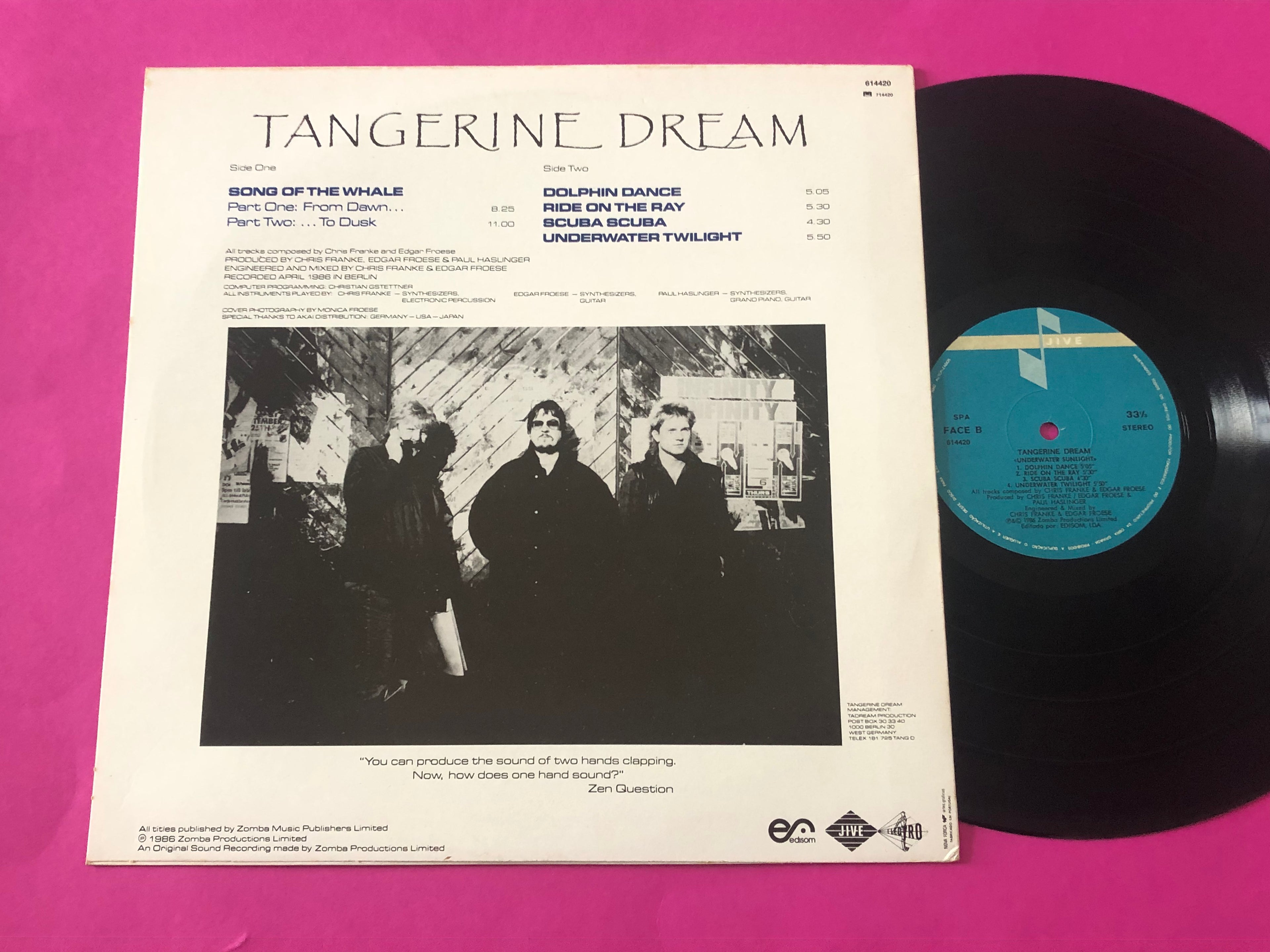 Tangerine Dream : Underwater Sunlight (LP,Album)