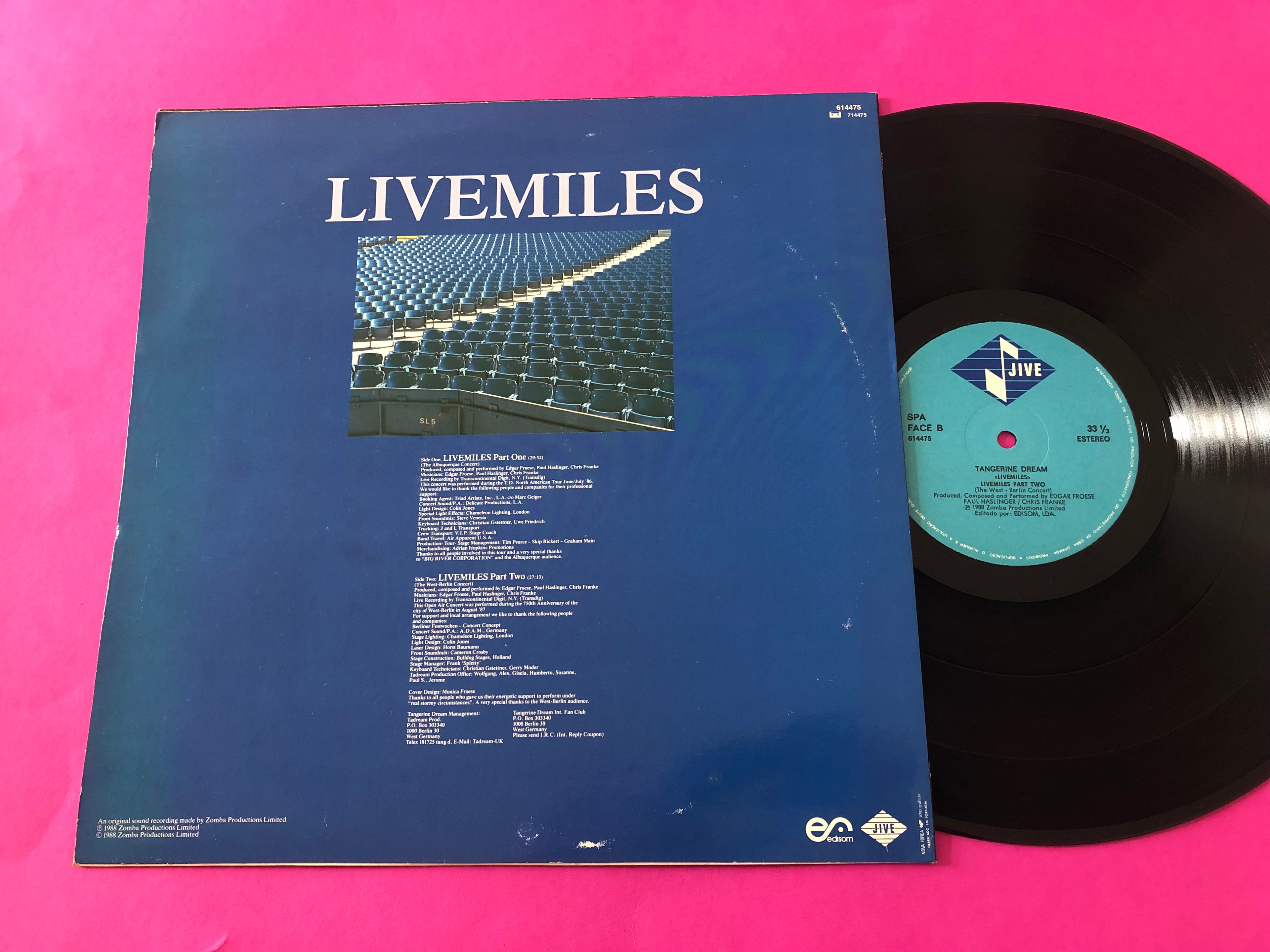 Tangerine Dream : Livemiles (Tangerine Dream In Concert) (LP,Album)