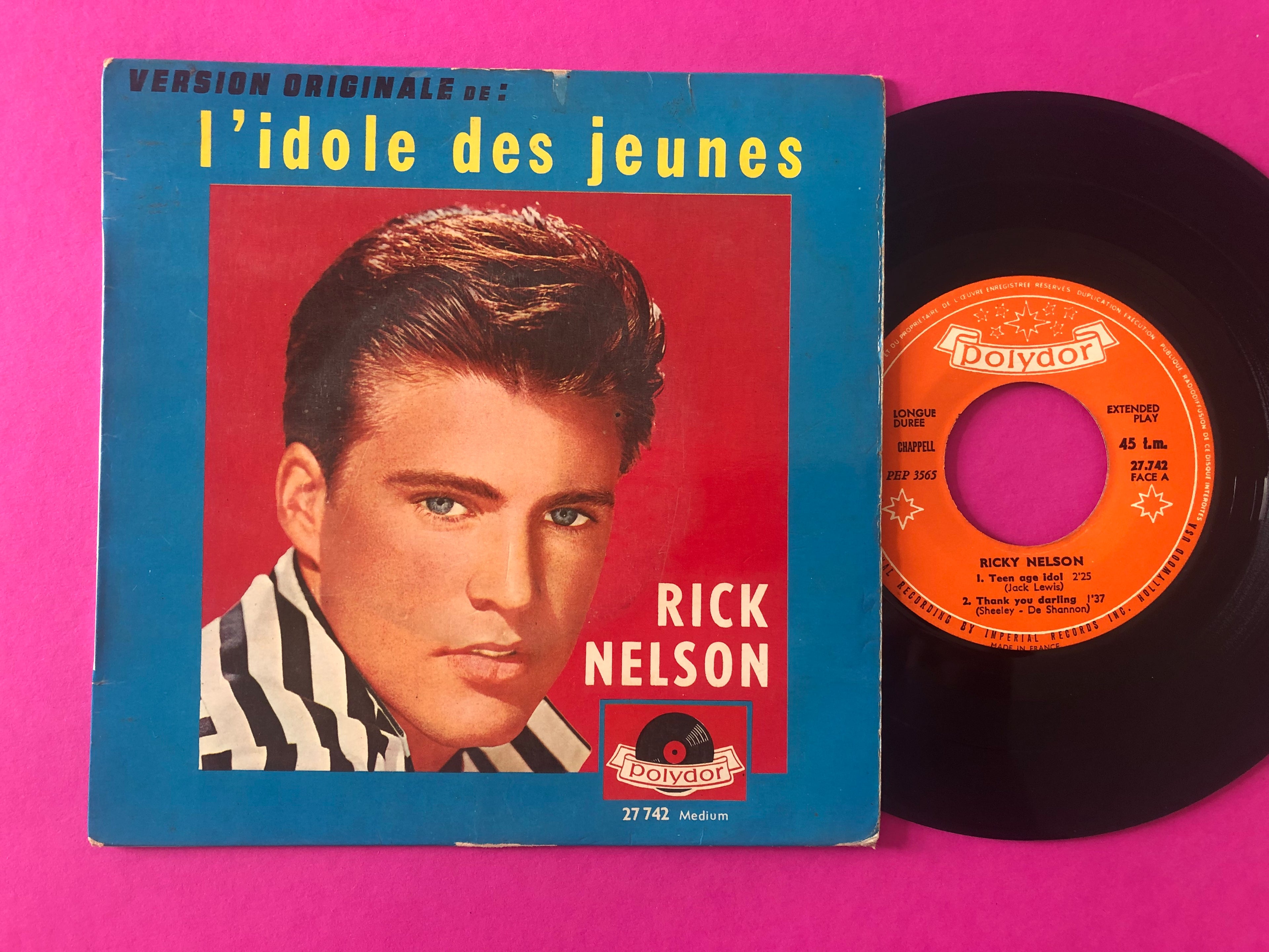 Ricky Nelson (2) : Version Originale De : L'Idole Des Jeunes (7", EP)