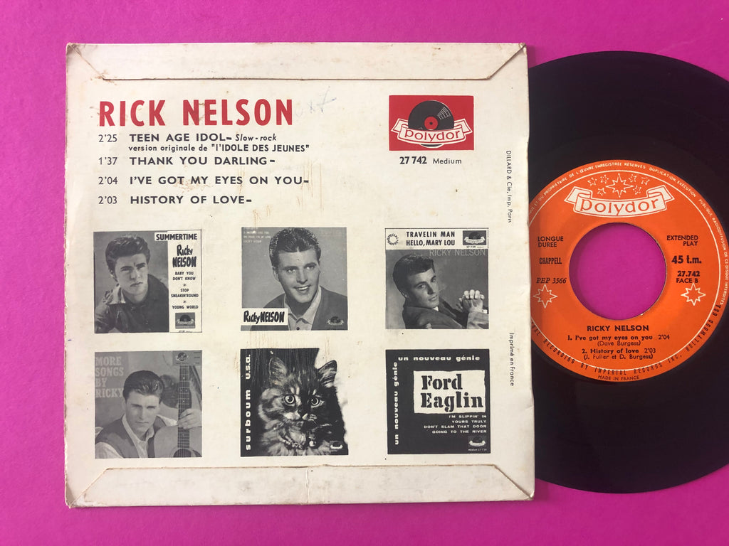 Ricky Nelson (2) : Version Originale De : L'Idole Des Jeunes (7", EP)