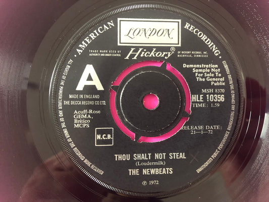 The Newbeats : Thou Shalt Not Steal (7", Promo)