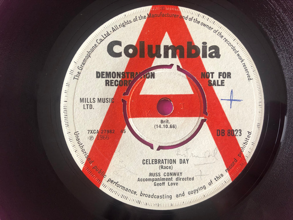 Russ Conway : Celebration Day (7", Single, Promo)