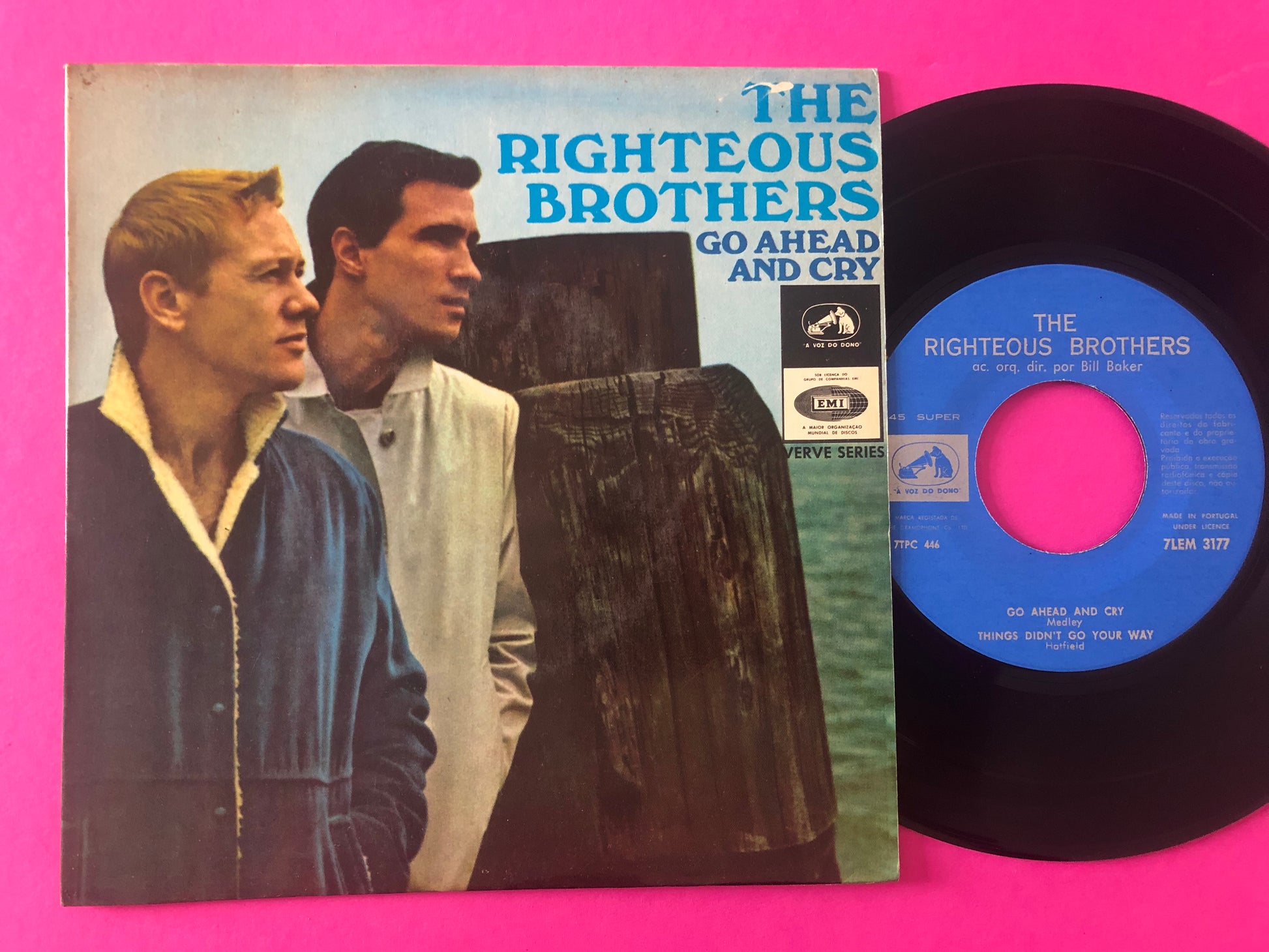 The Righteous Brothers : Go Ahead And Cry (7", EP)