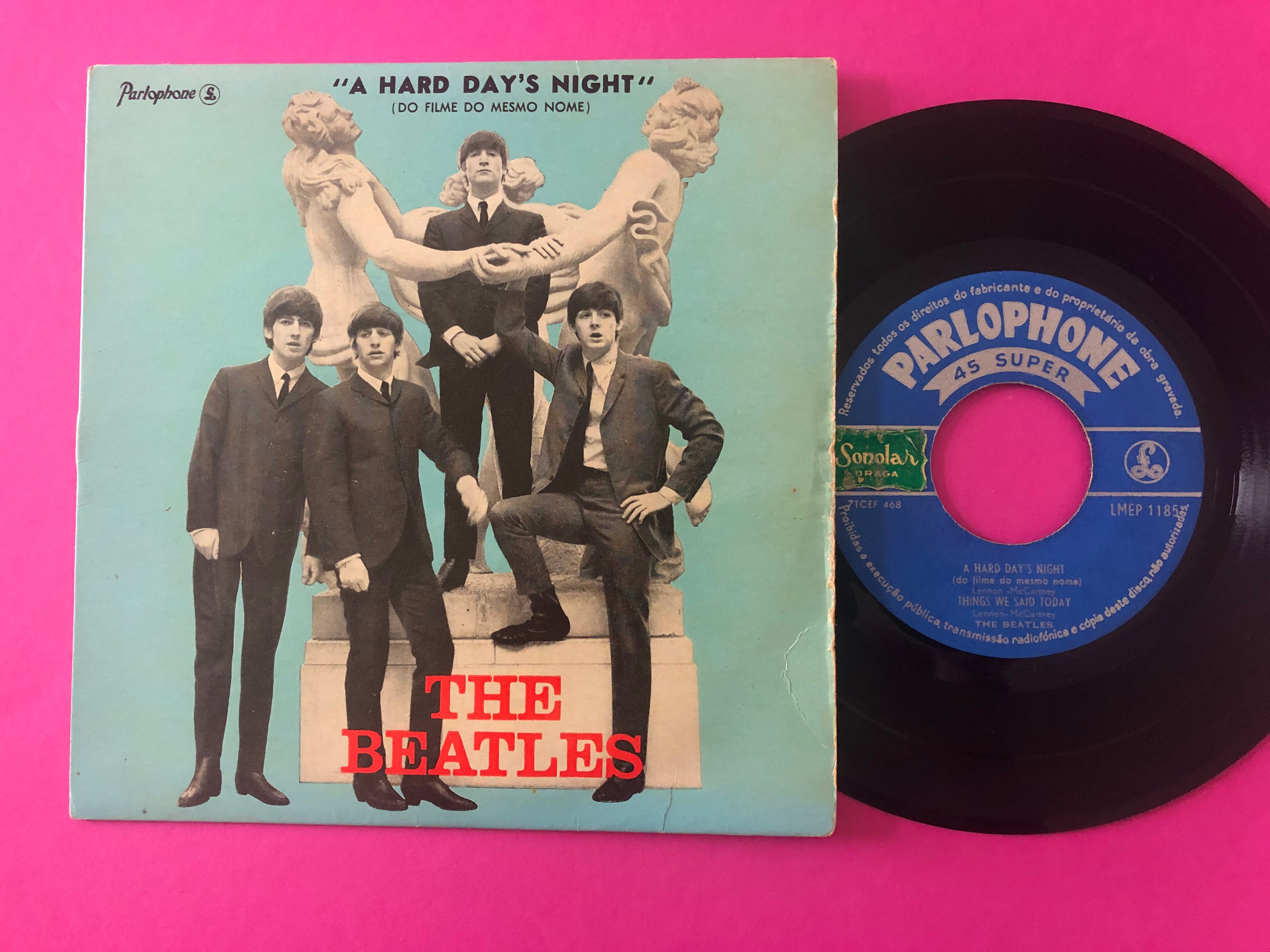 The Beatles : A Hard Day's Night (7",45 RPM,EP)