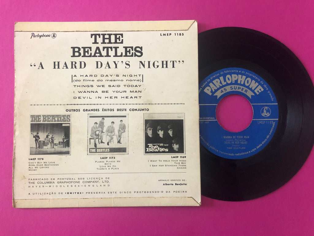 The Beatles : A Hard Day's Night (7",45 RPM,EP)