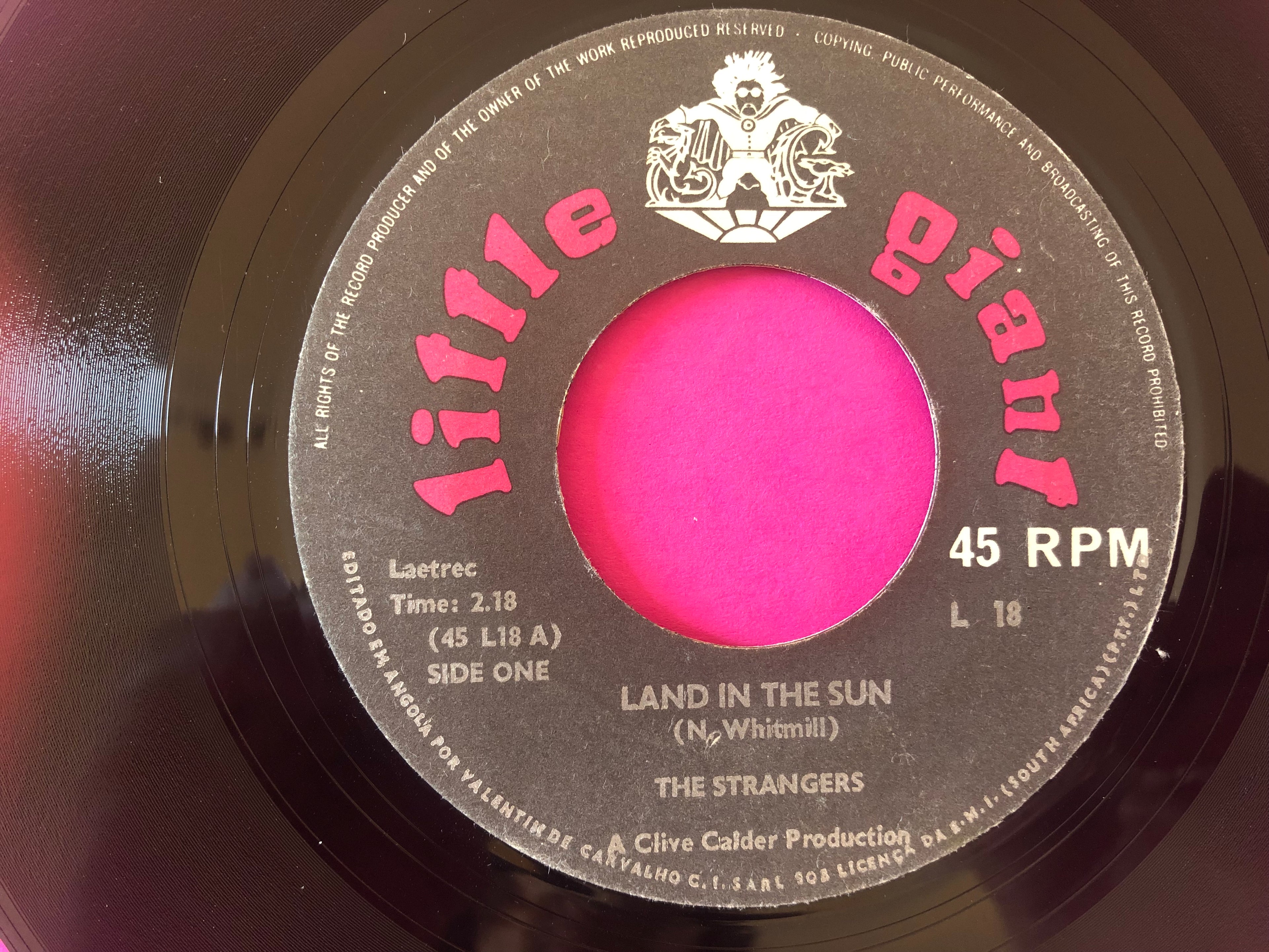 The Strangers (47) : Land In The Sun / Zimpie And Trempie (7", Single)