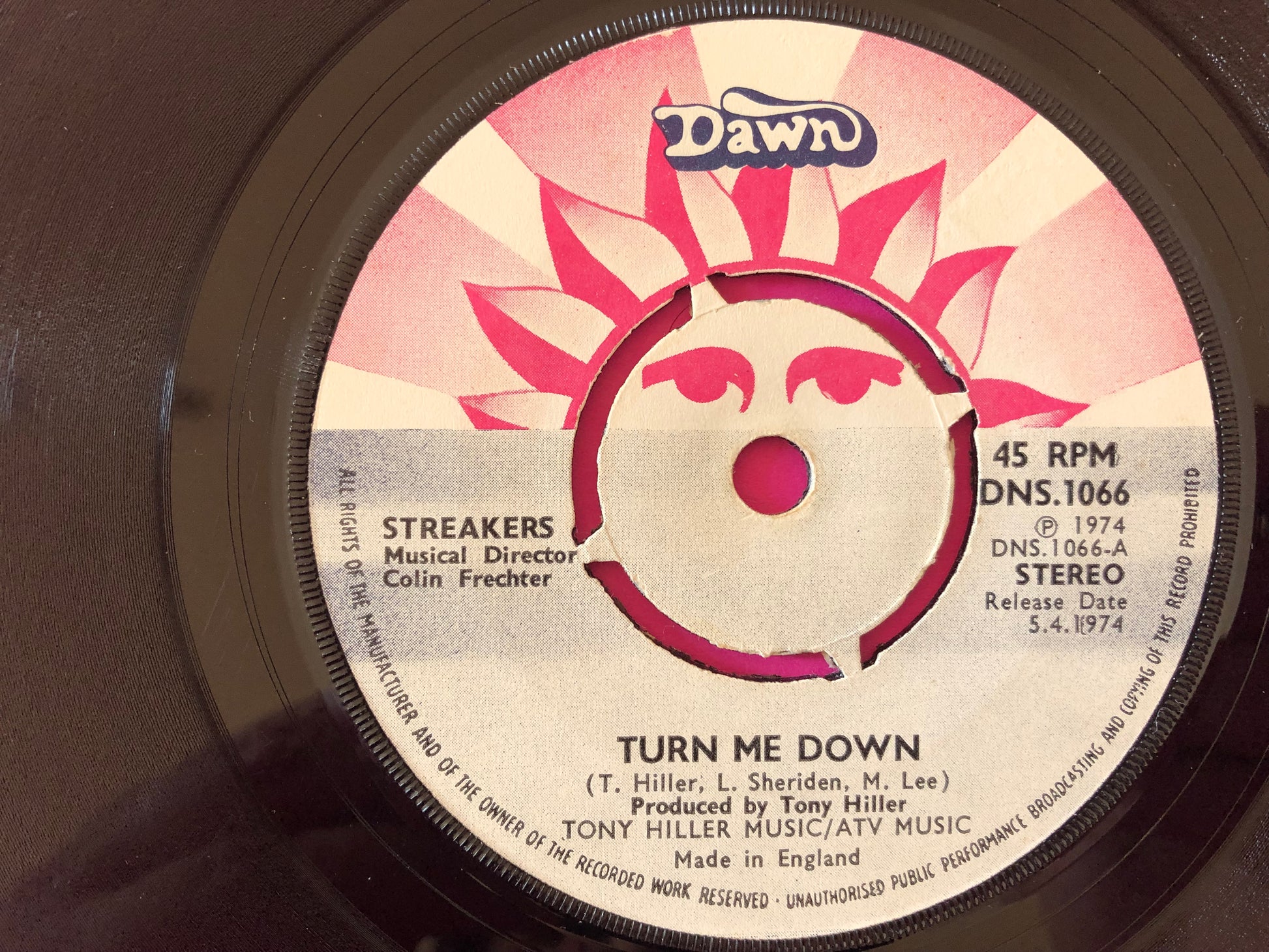 Streakers : Turn Me Down (7", Pus)
