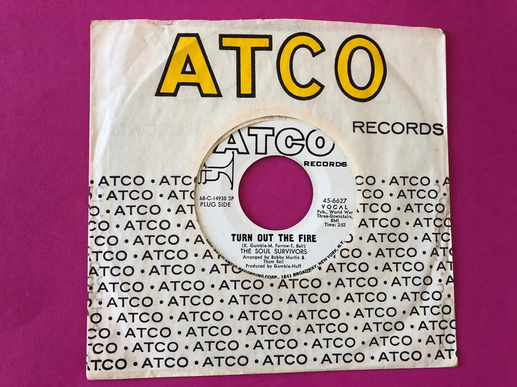 Soul Survivors : Turn Out The Fire (7", Single, Promo, SP )