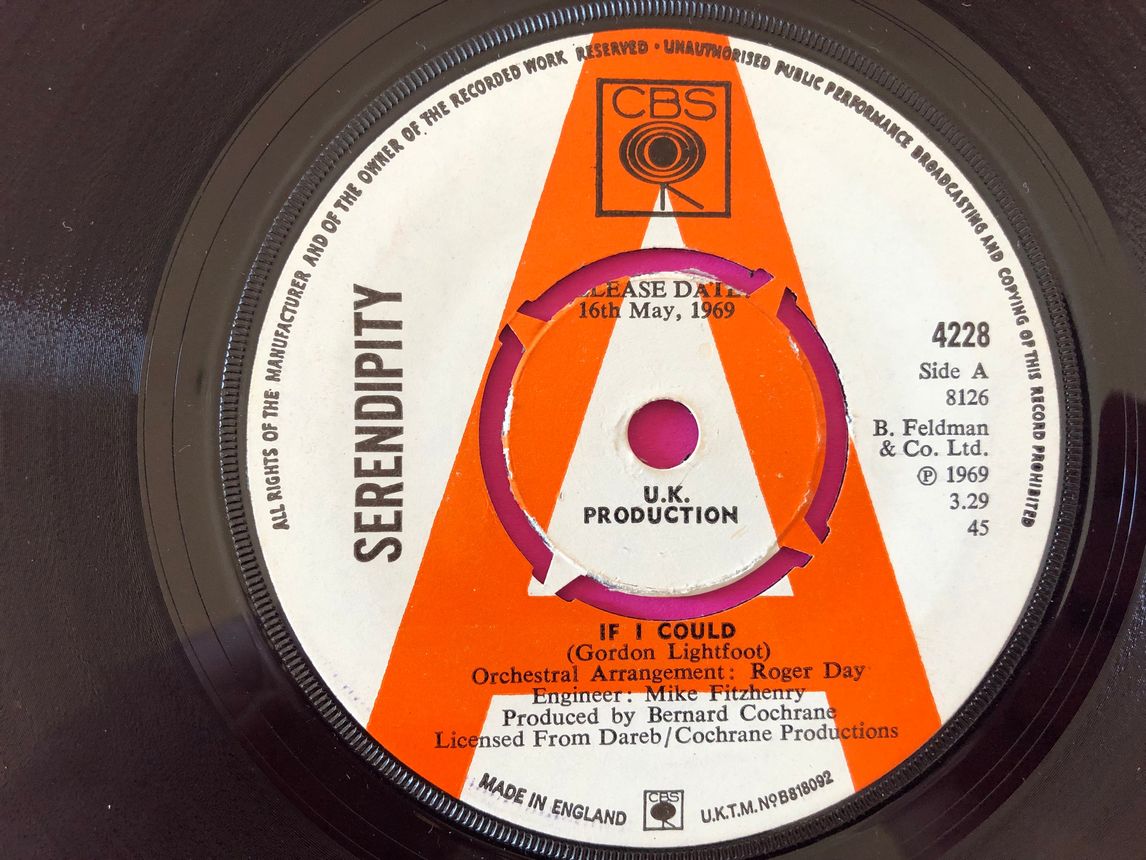 Serendipity (3) : If I Could (7", Single, Promo)