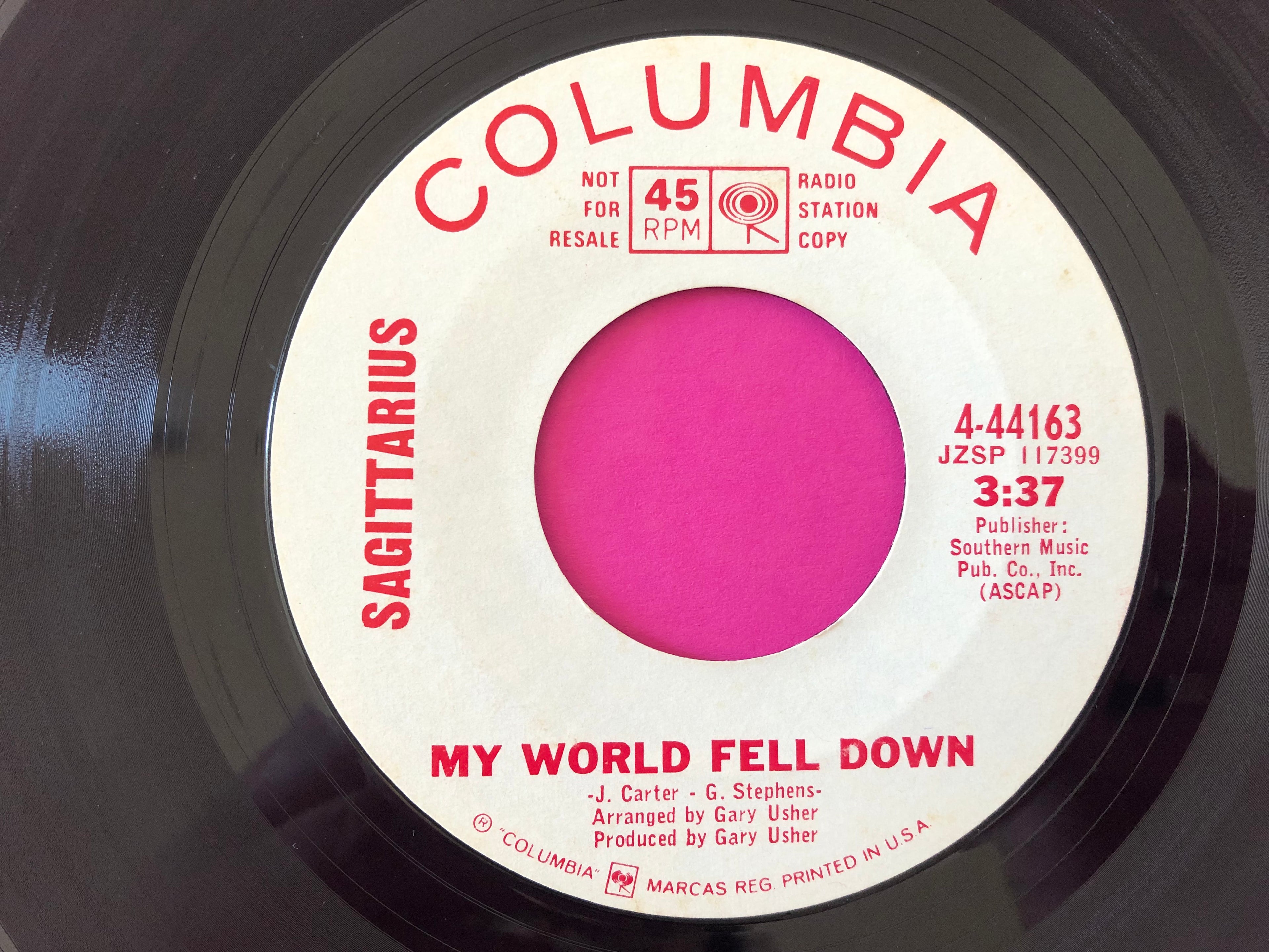 Sagittarius (2) : My World Fell Down (7", Single, Promo)
