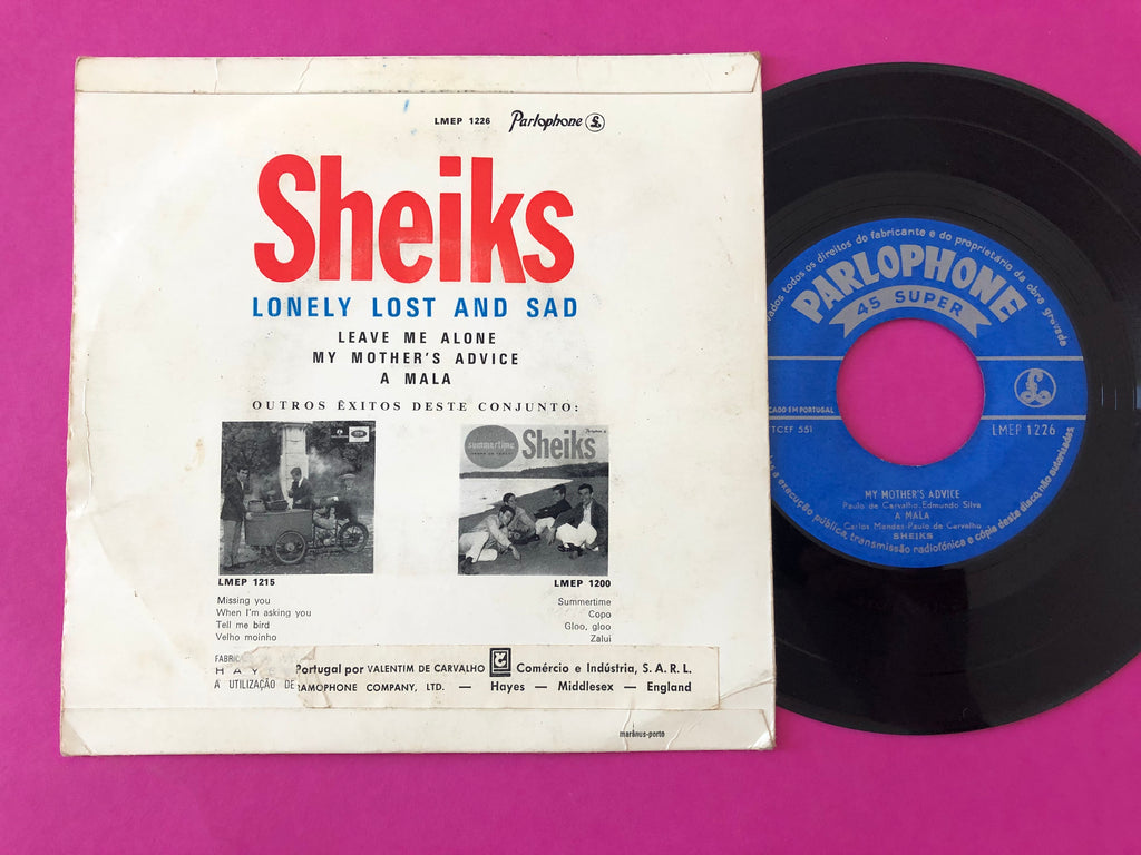Sheiks : Lonely Lost And Sad (7", EP)