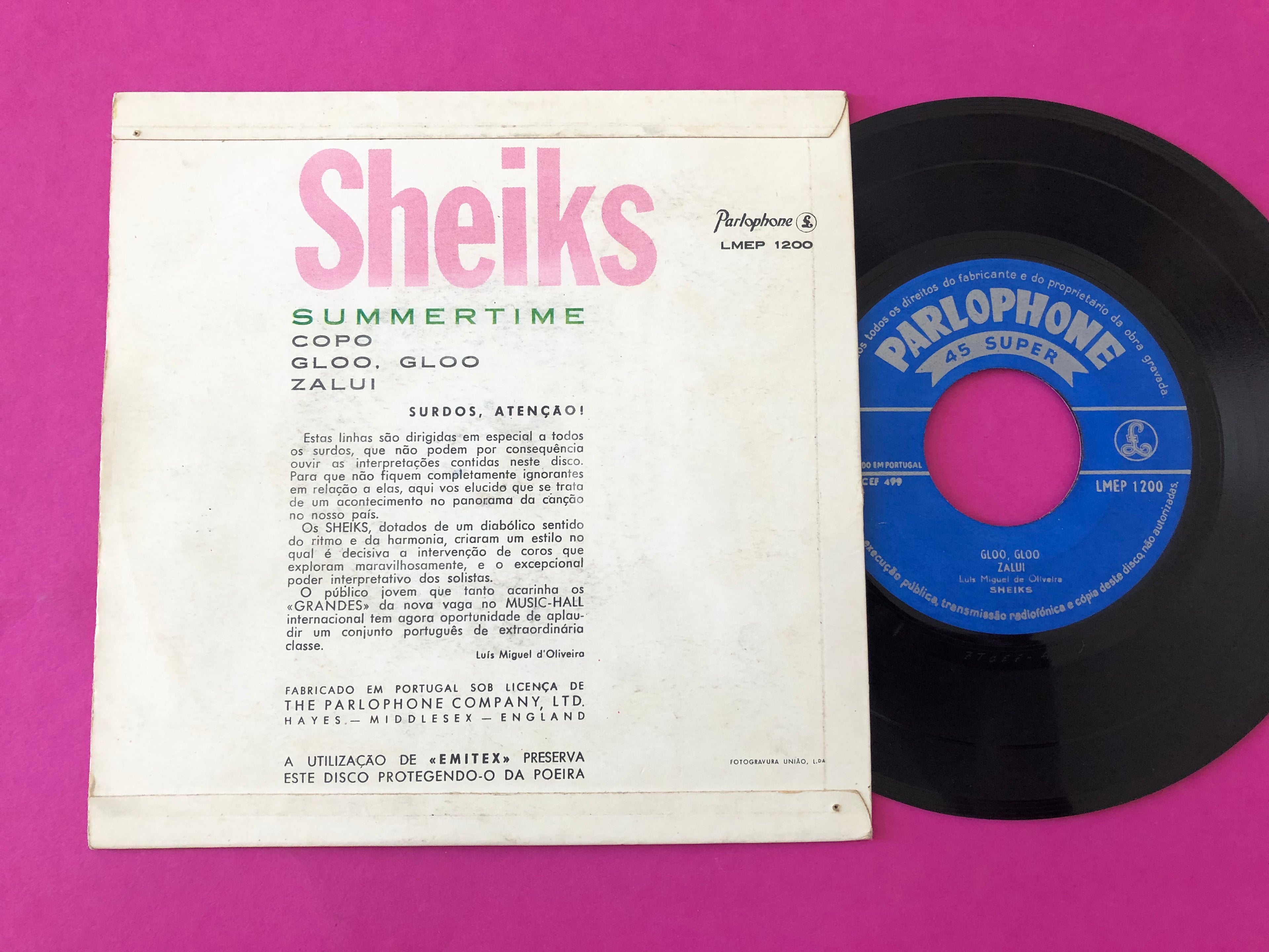 Sheiks : Summertime (7", EP)