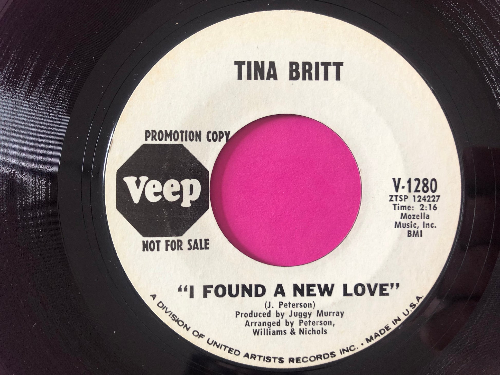 Tina Britt : Who Was That / I Found A New Love (7", Promo)