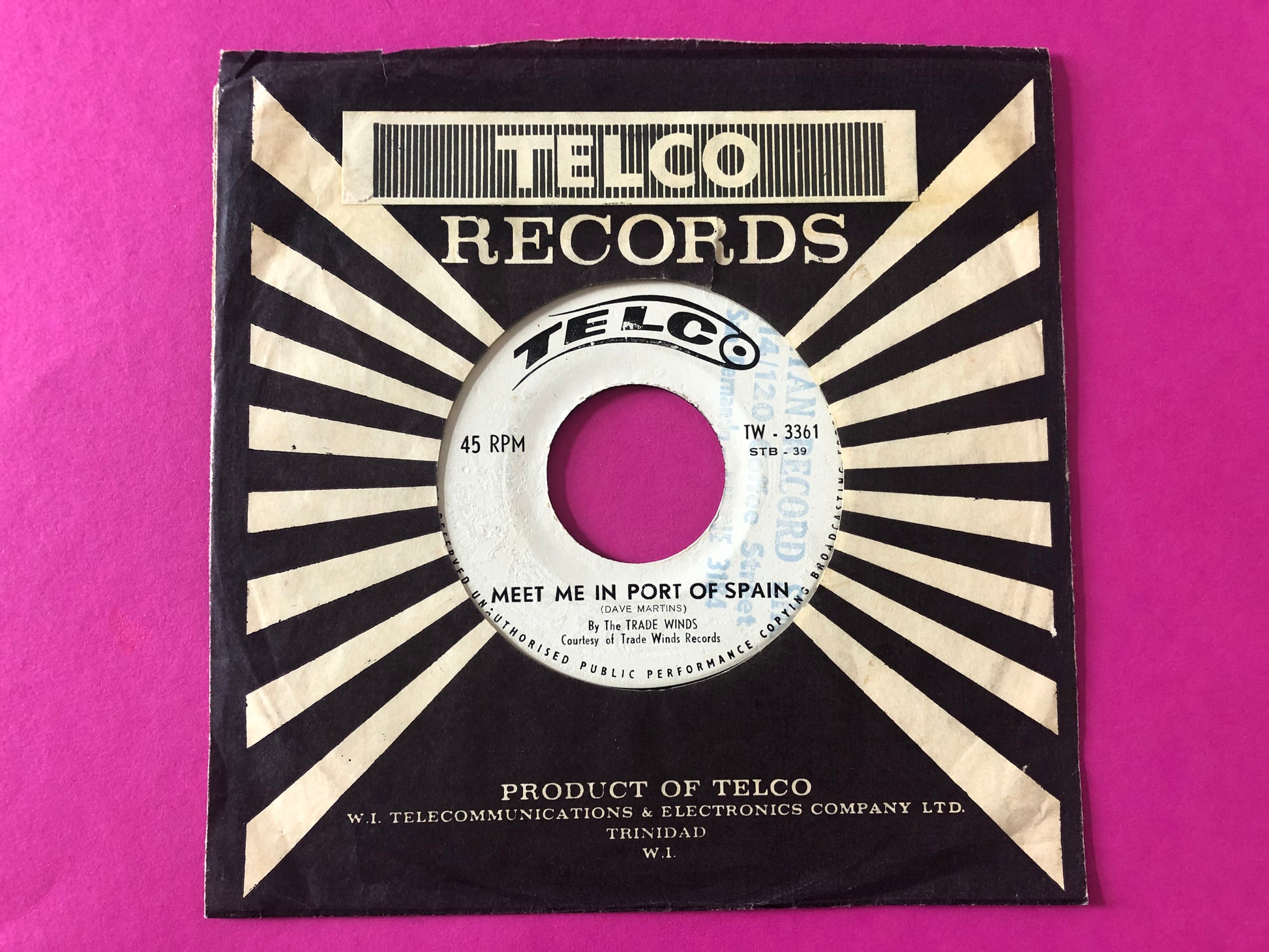The Trade Winds (2) : Meet Me In Port Of Spain / Tobago (7")