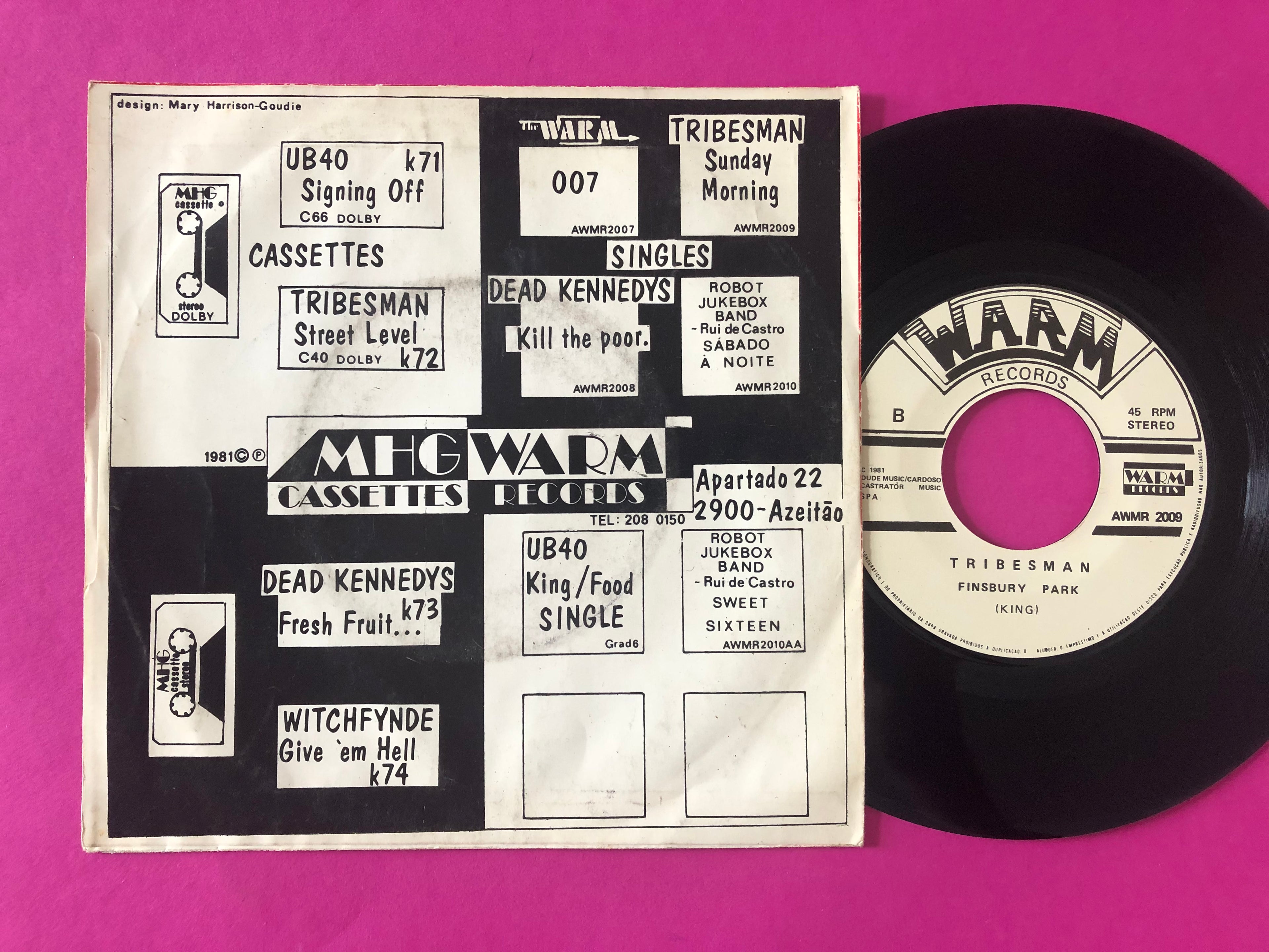 Tribesman (2) : Sunday Morning (7", Single)