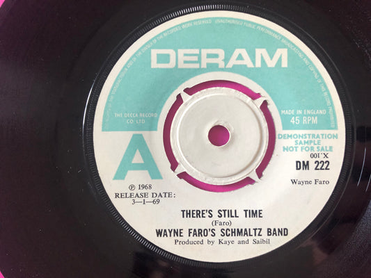 Wayne Faro's Schmaltz Band : There's Still Time / Give It Time (7", Single, Mono, Promo)