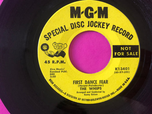 The Whips (4) : Whip It On Me, Baby / First Dance Fear (7", Single, Promo)