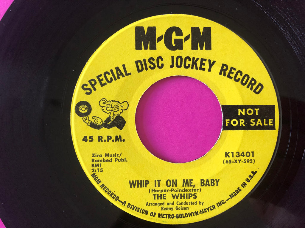 The Whips (4) : Whip It On Me, Baby / First Dance Fear (7", Single, Promo)