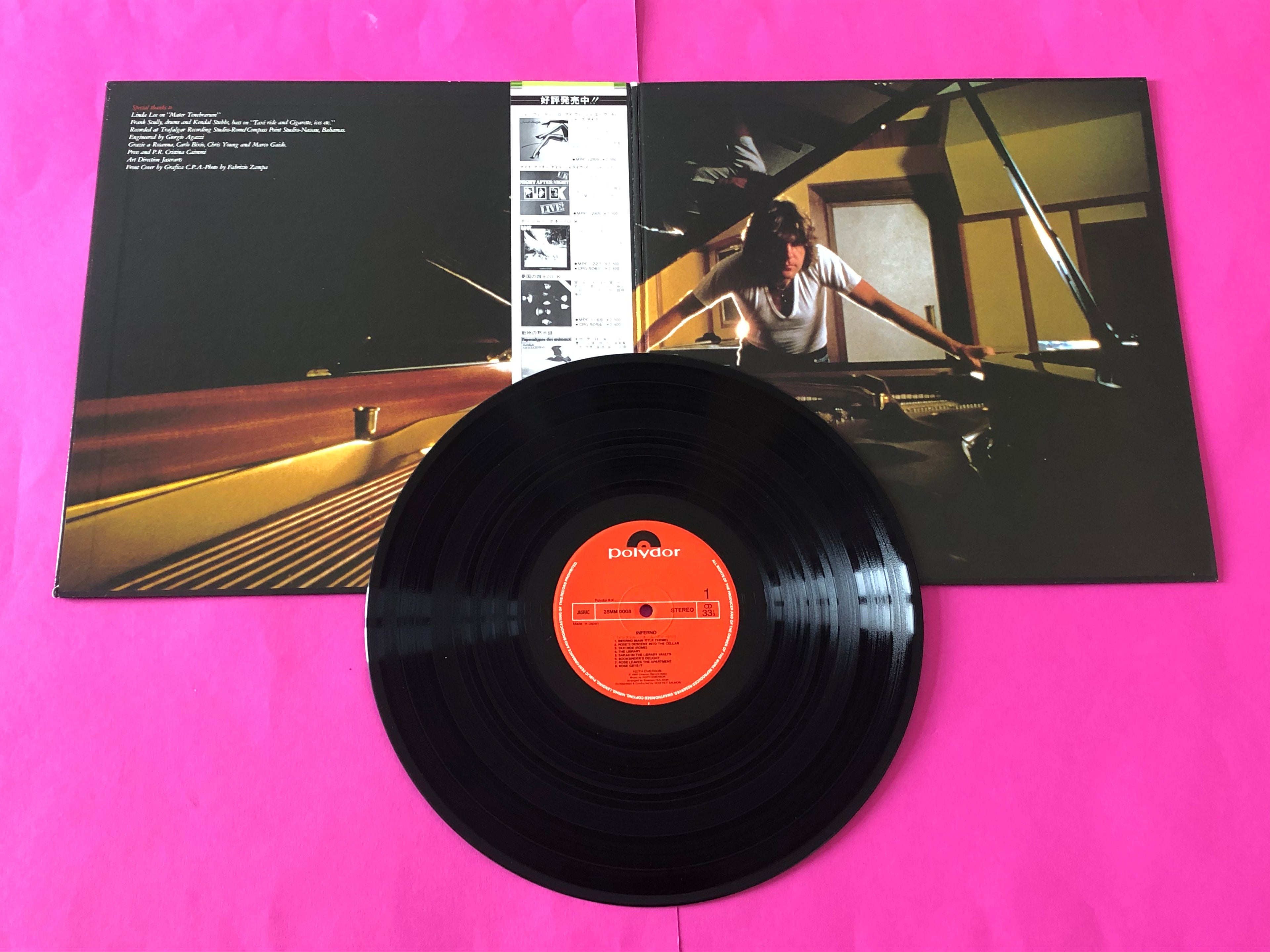 Keith Emerson : Inferno (Original Soundtrack) (LP, Album, Gat)