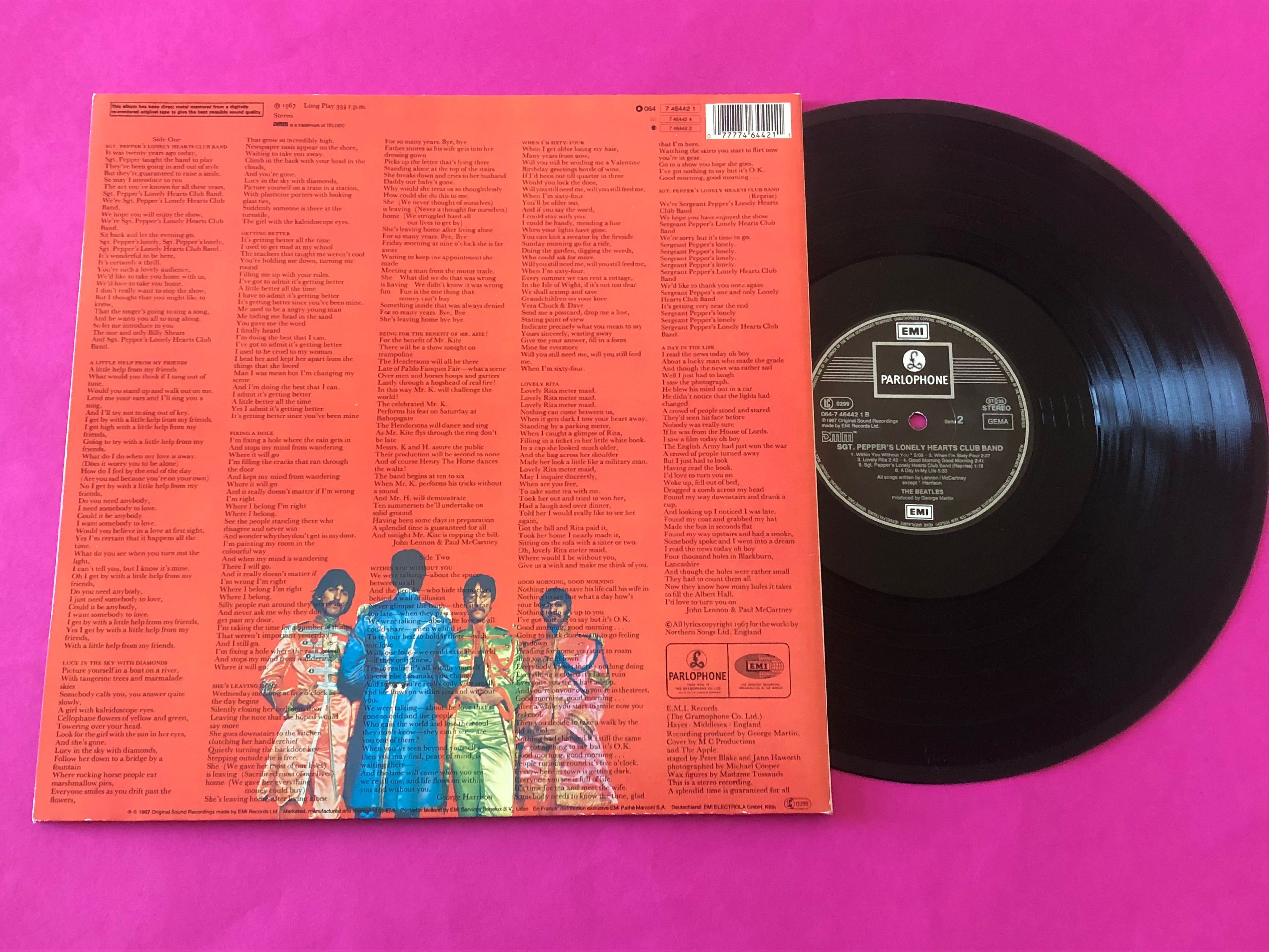 Beatles, The : Sgt. Pepper's Lonely Hearts Club Band (LP,Stereo,Album,Reissue)