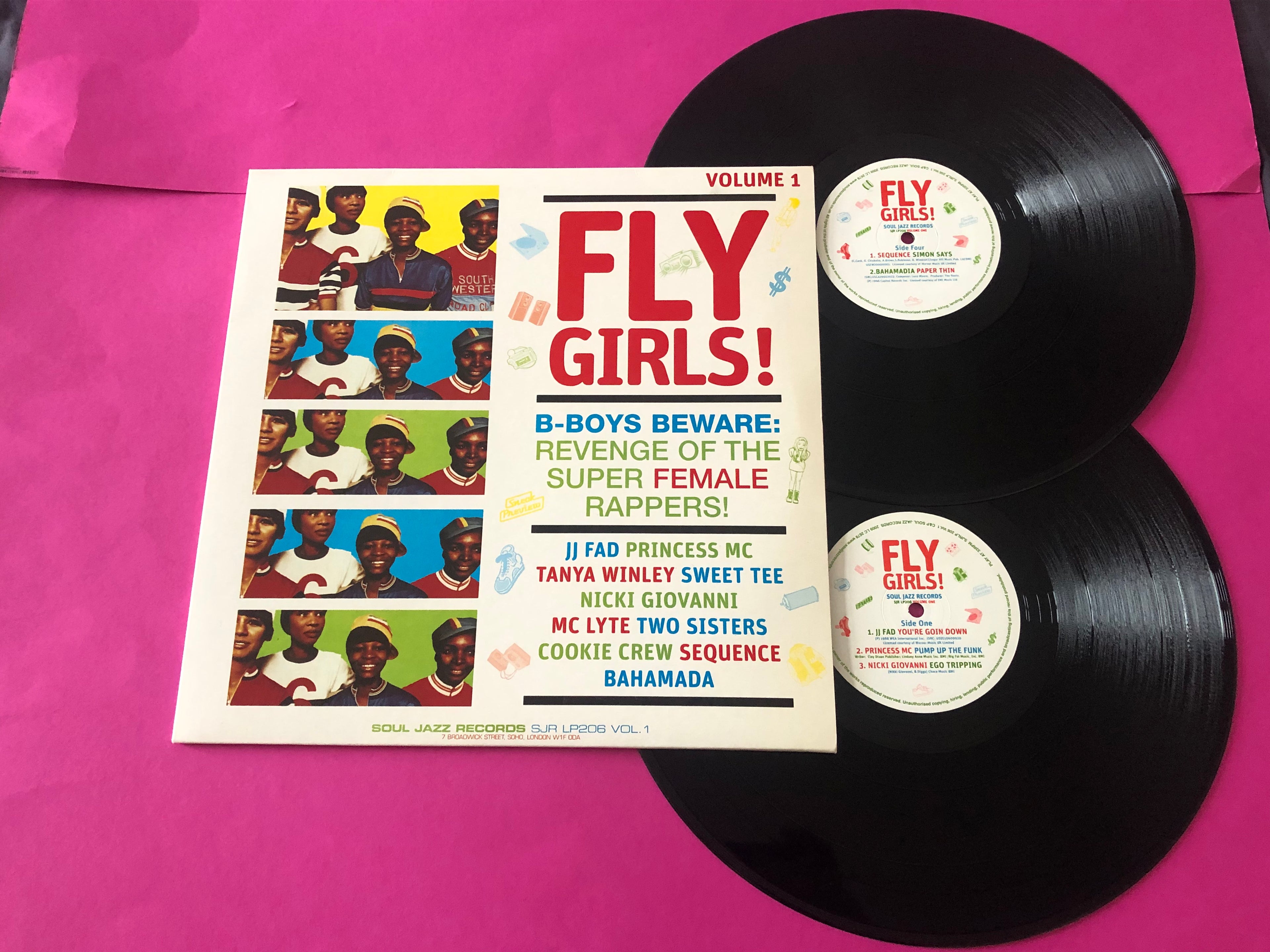 Various : Fly Girls! (B-Boys Beware: Revenge Of The Super Female Rappers!) (Volume 1) (2x12", Comp)