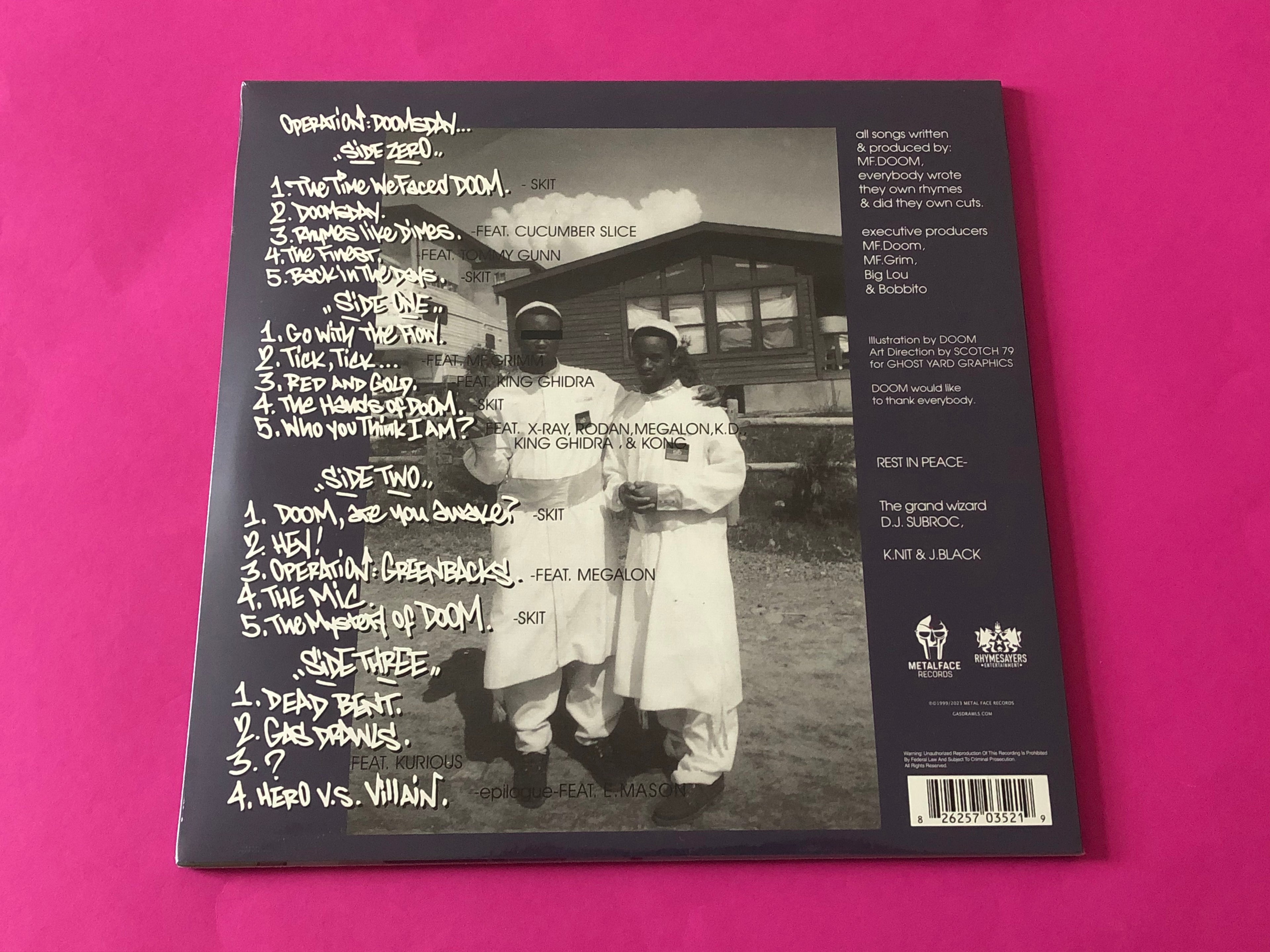 MF Doom : Operation: Doomsday (2xLP, Album, RE)
