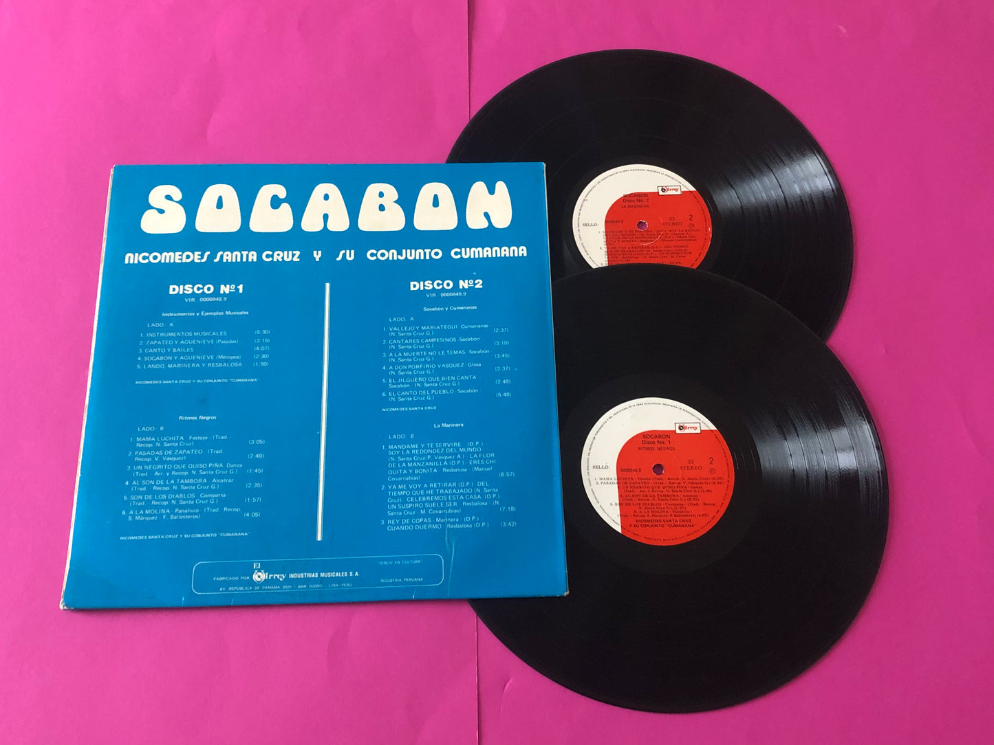 Nicomedes Santa Cruz : Socabon (LP,Album)