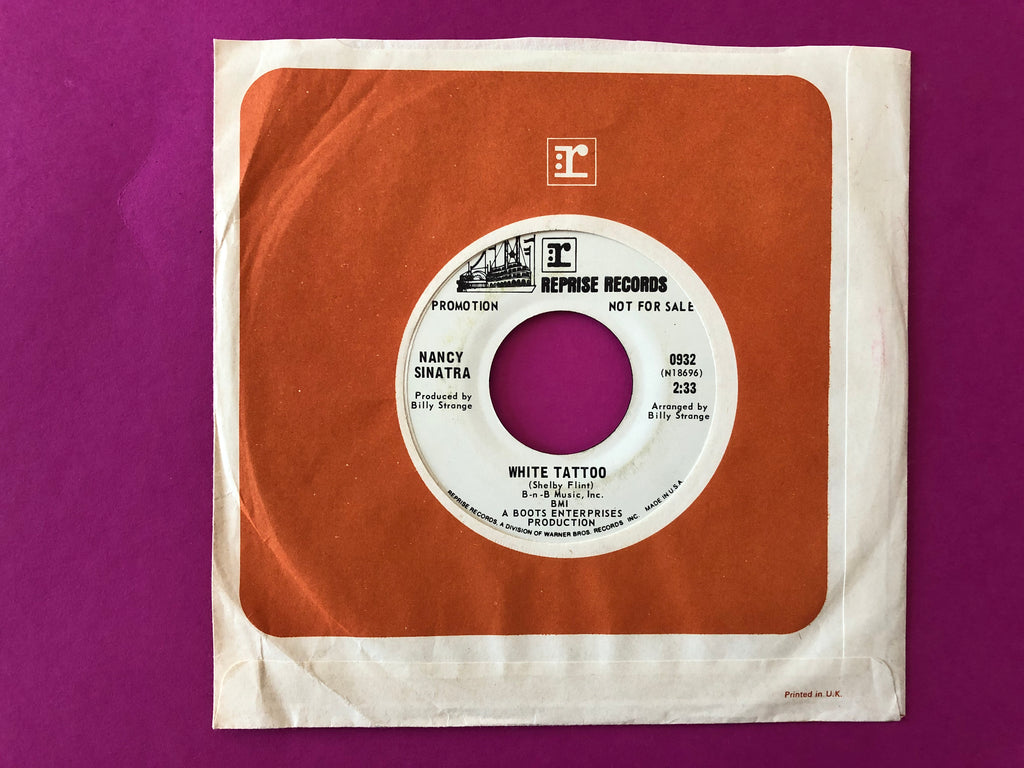Nancy Sinatra : Hello L.A., Bye Bye Birmingham / White Tattoo (7",Single,45 RPM,Promo)