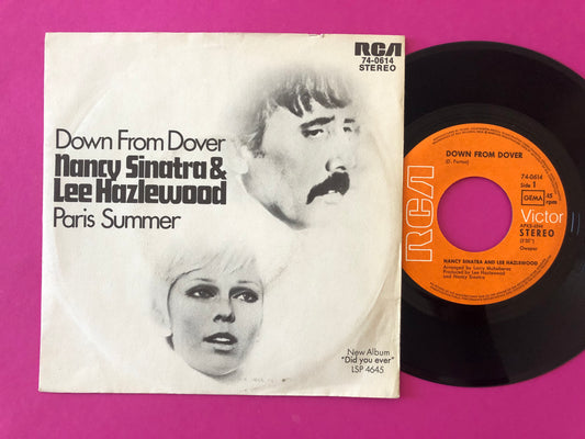 Nancy Sinatra & Lee Hazlewood : Down From Dover / Paris Summer (7",45 RPM,Single)