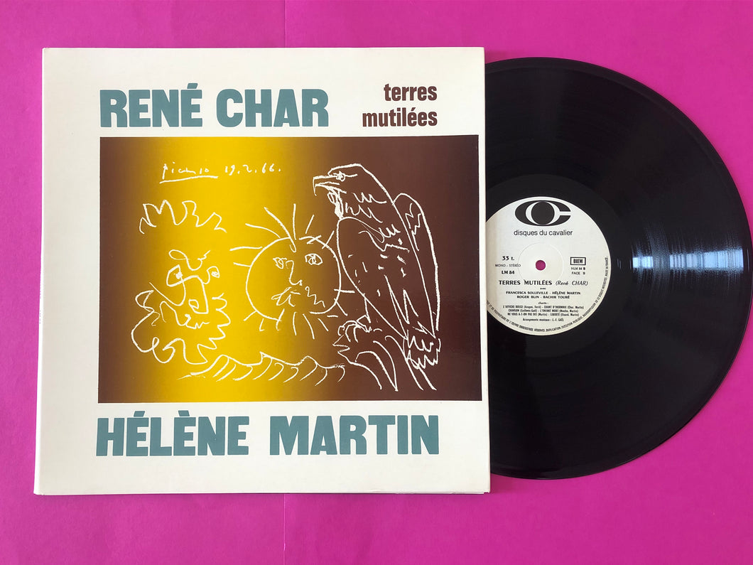 René Char, Hélène Martin : Terres Mutilées (LP,Album,Stereo)