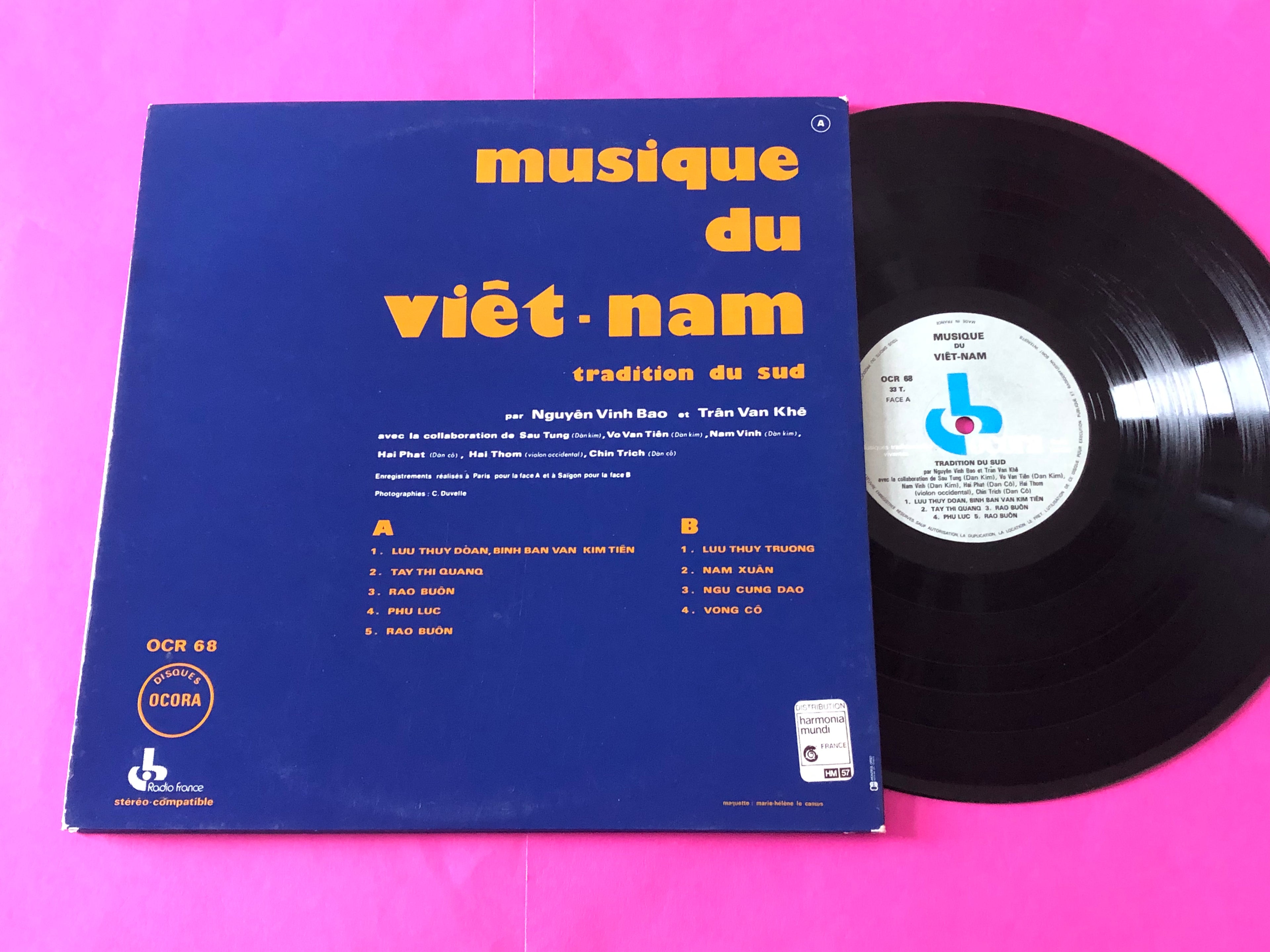 Nguyên Vinh Bao Et Trân Van Khê : Musique Du Viêt-nam - Tradition Du Sud (LP,Album,Repress)