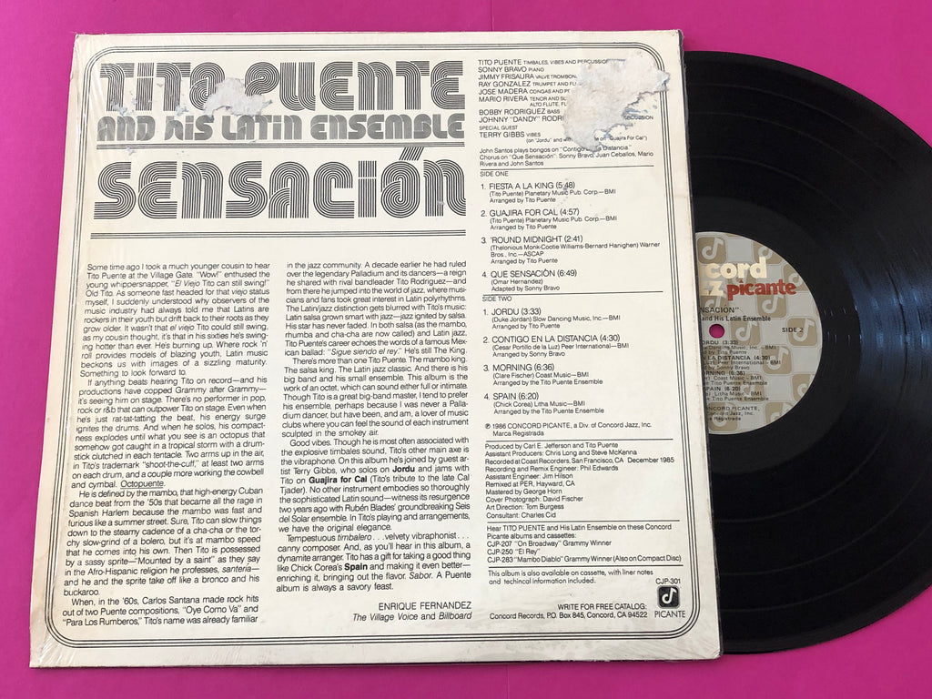 Tito Puente & His Latin Ensemble : Sensacion (LP,Album)