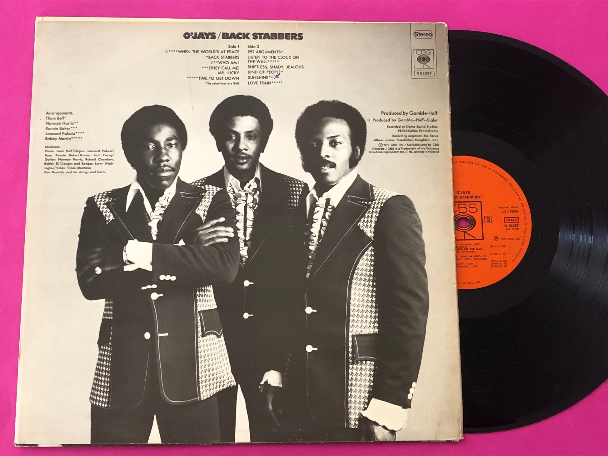 O'Jays, The : Back Stabbers (LP,Album)