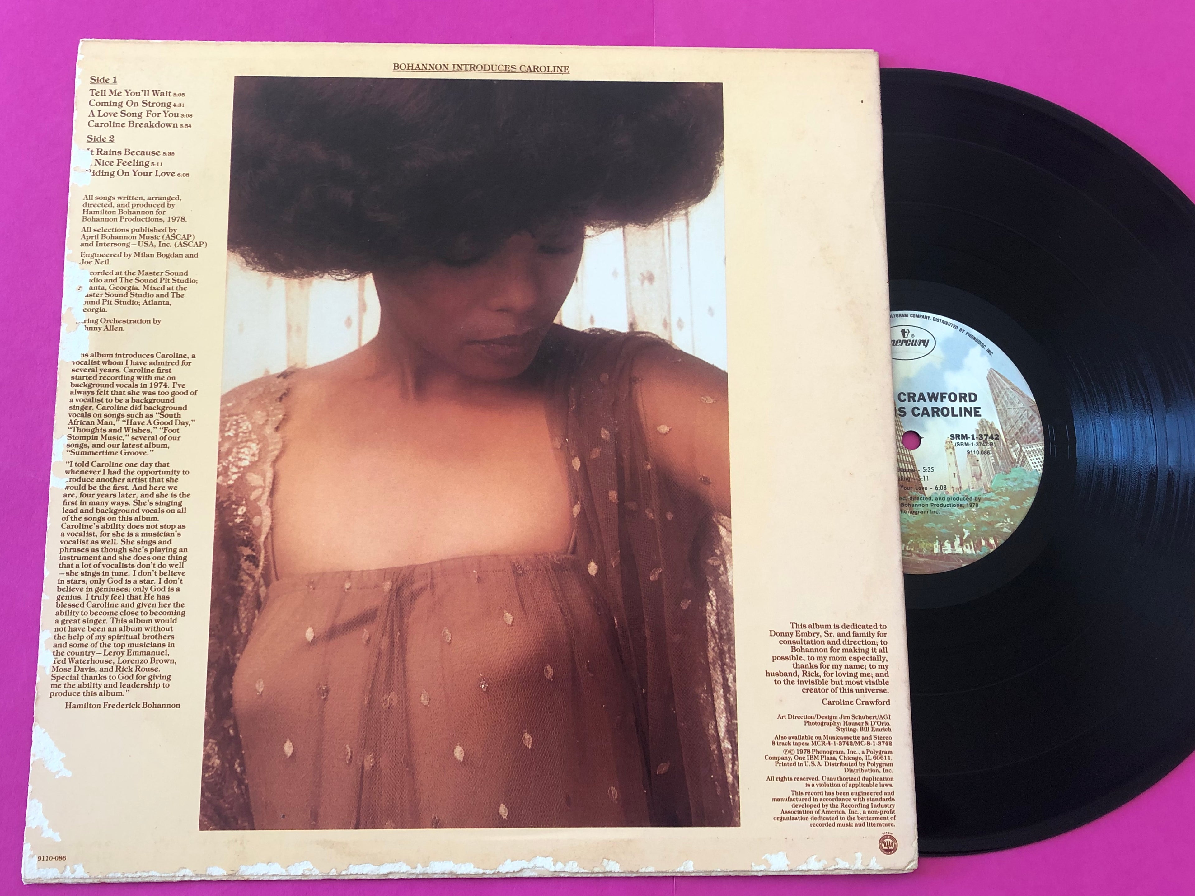 Caroline Crawford : My Name Is Caroline (LP,Album,Stereo)