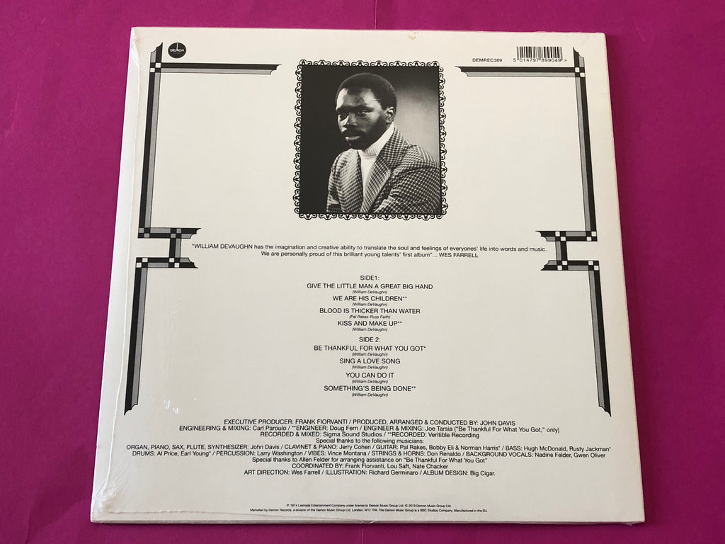 William DeVaughn : Be Thankful For What You Got (LP,Reissue,Stereo)