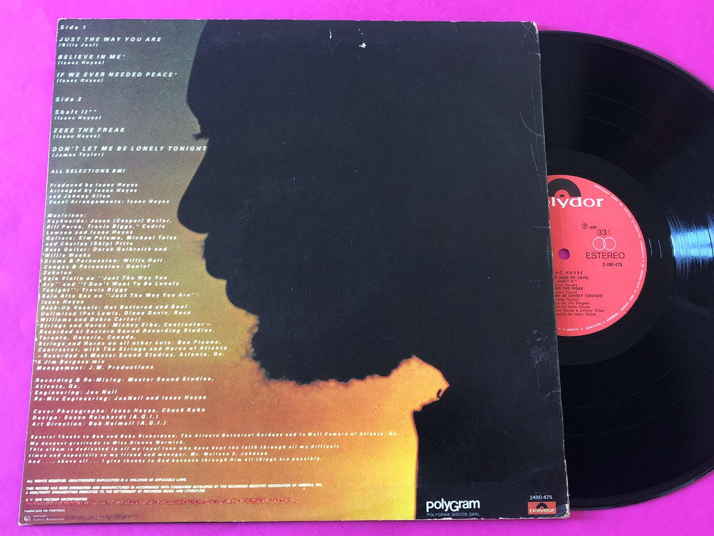 Isaac Hayes : For The Sake Of Love (LP,Album,Stereo)